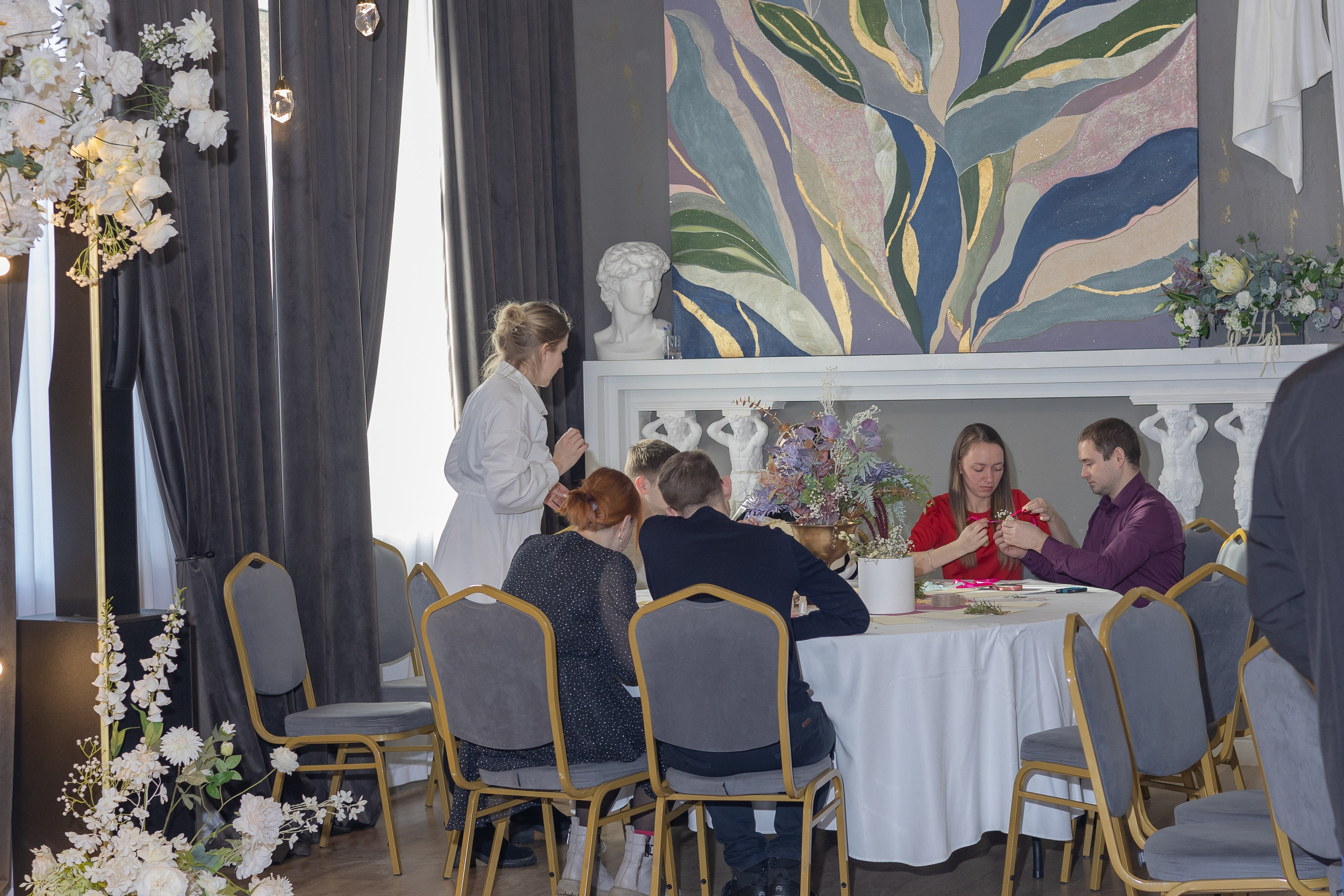 Свадебное чаепитие для молодоженов