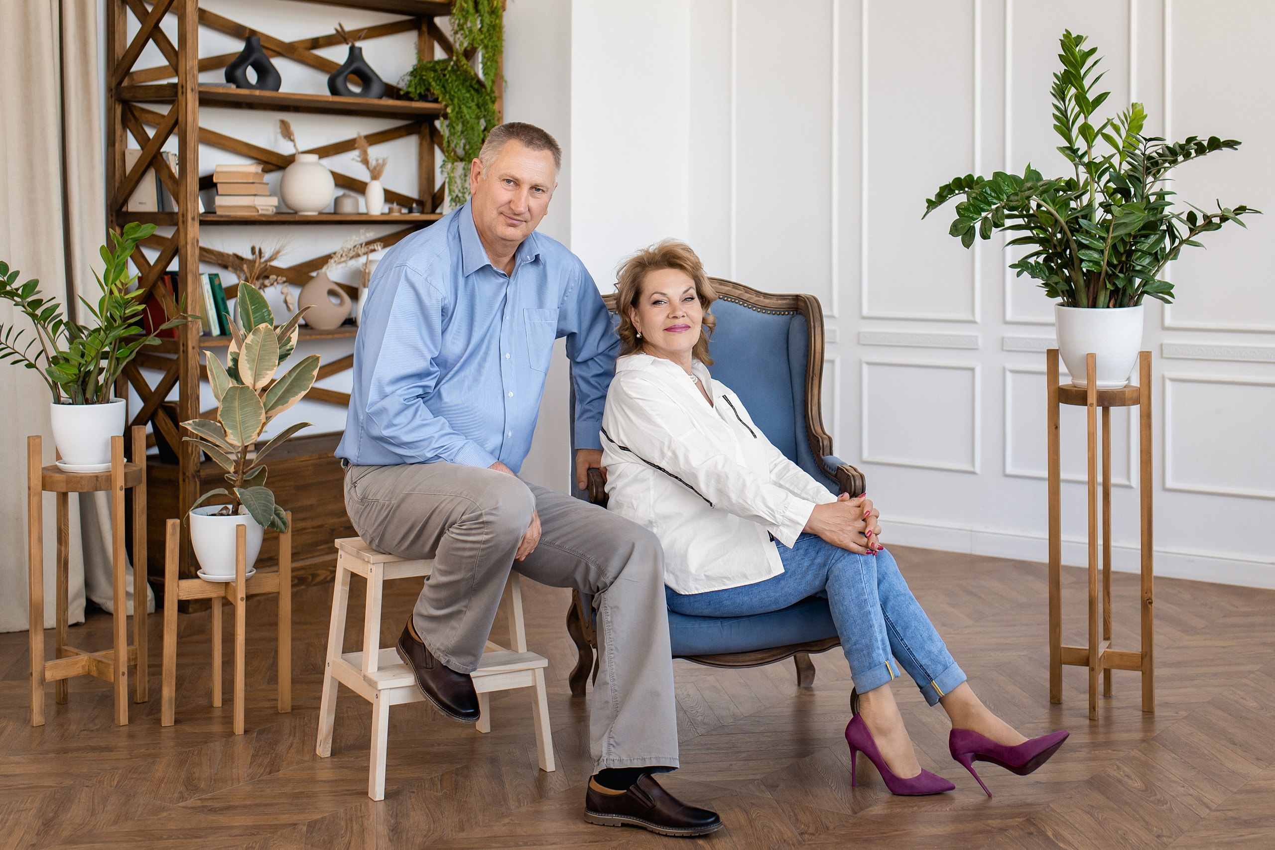 Семейная съёмка в студии. Церковный фотограф на Таинство Крещения и Венчания в Оренбурге и Оренбургской области Екатерина Белкина