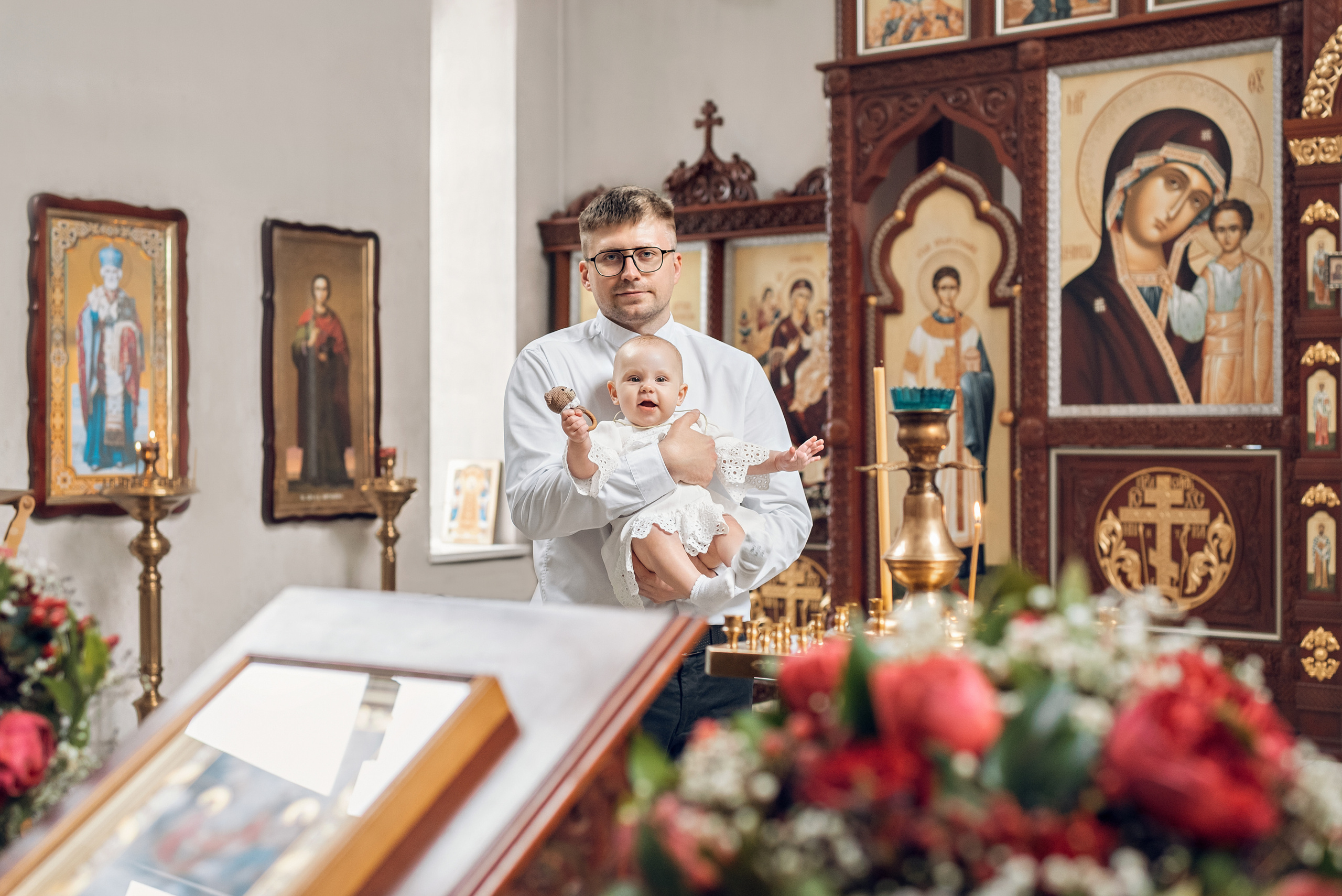 Крещение в храме Архангела Михаила. Церковный фотограф на Таинство Крещения и Венчания в Оренбурге и Оренбургской области Екатерина Белкина