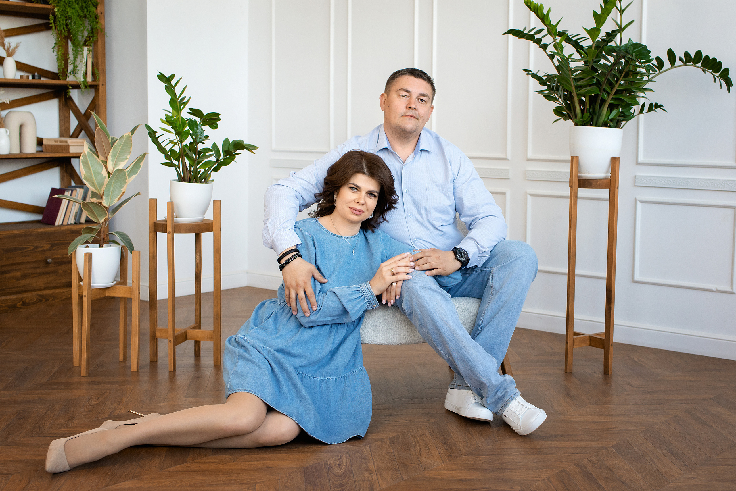 Семейная съёмка в студии. Церковный фотограф на Таинство Крещения и Венчания в Оренбурге и Оренбургской области Екатерина Белкина