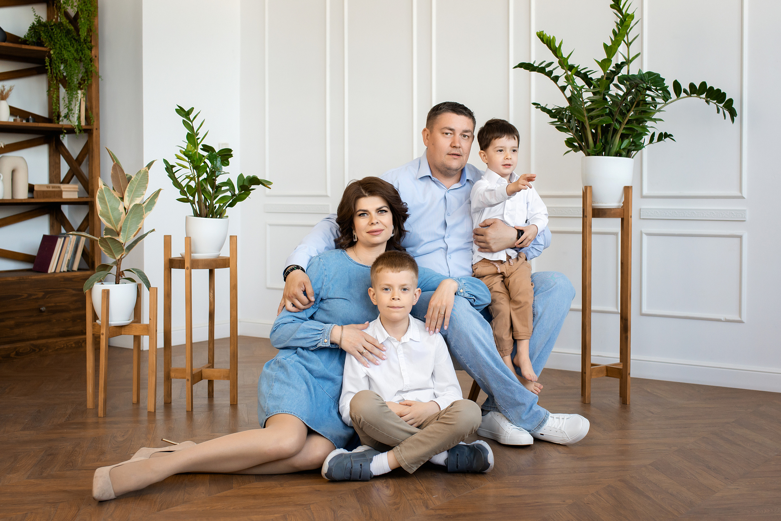 Семейная съёмка в студии. Церковный фотограф на Таинство Крещения и Венчания в Оренбурге и Оренбургской области Екатерина Белкина