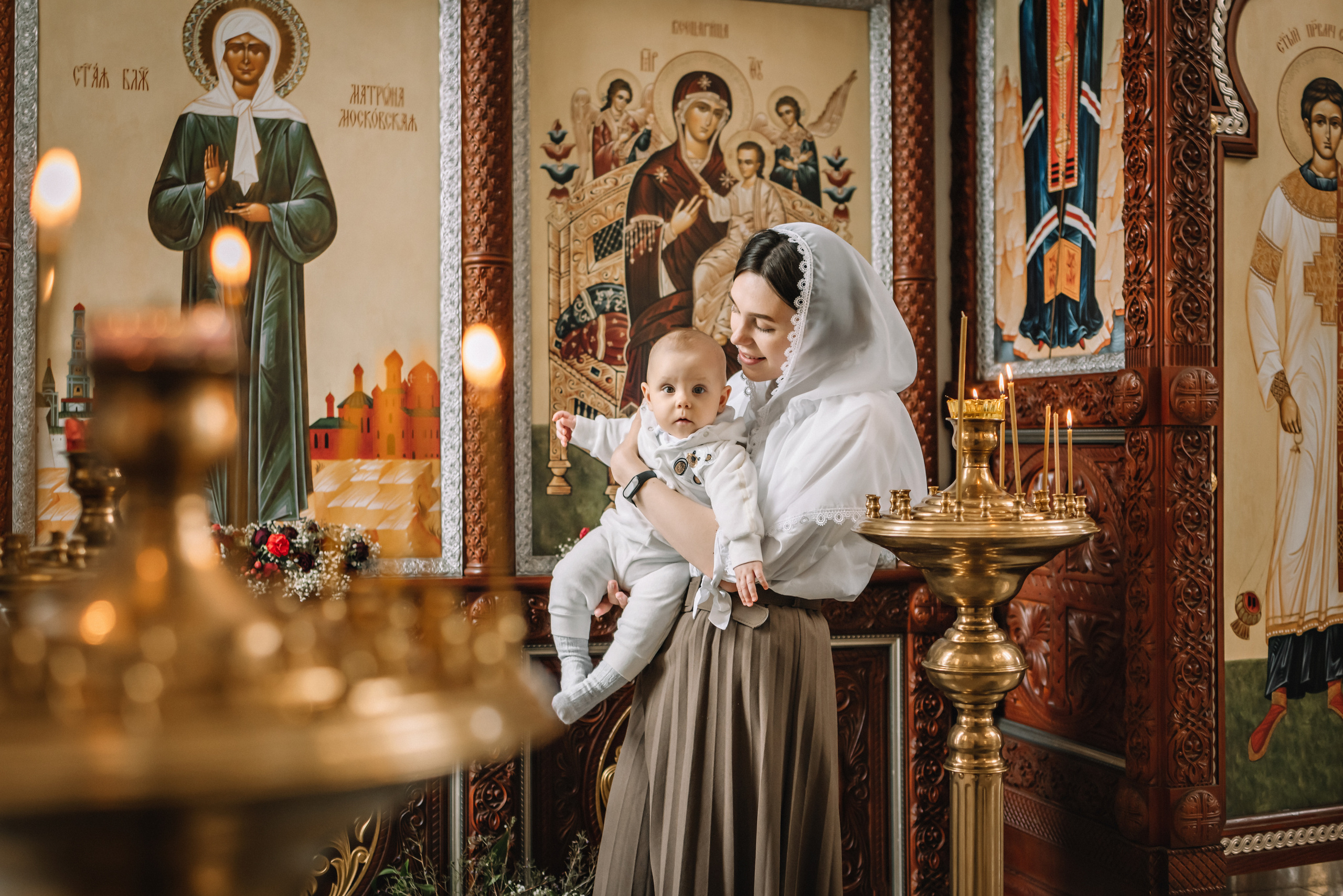 Крещение в храме Архангела Михаила. Церковный фотограф на Таинство Крещения и Венчания в Оренбурге и Оренбургской области Екатерина Белкина