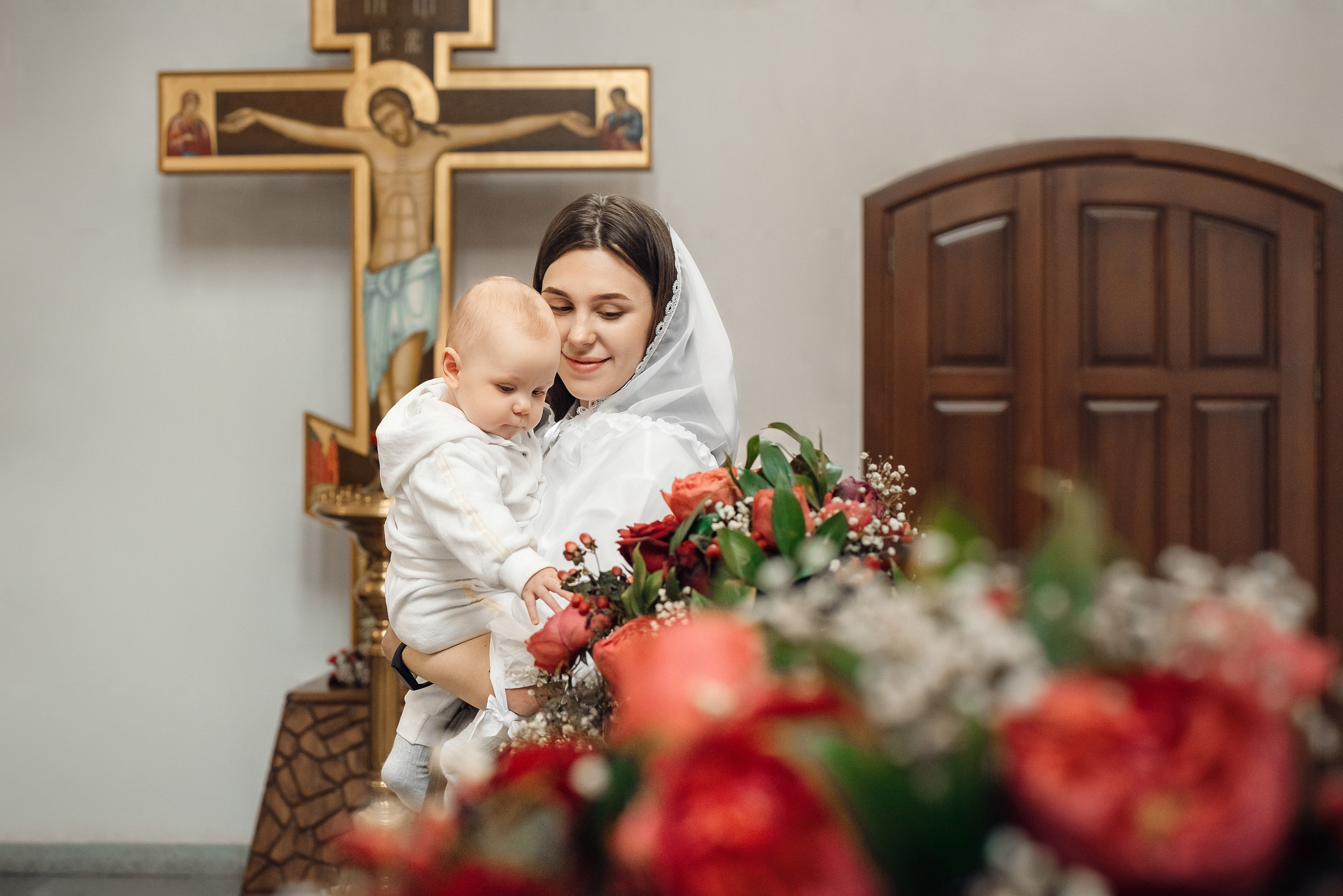 Крещение в храме Архангела Михаила. Церковный фотограф на Таинство Крещения и Венчания в Оренбурге и Оренбургской области Екатерина Белкина