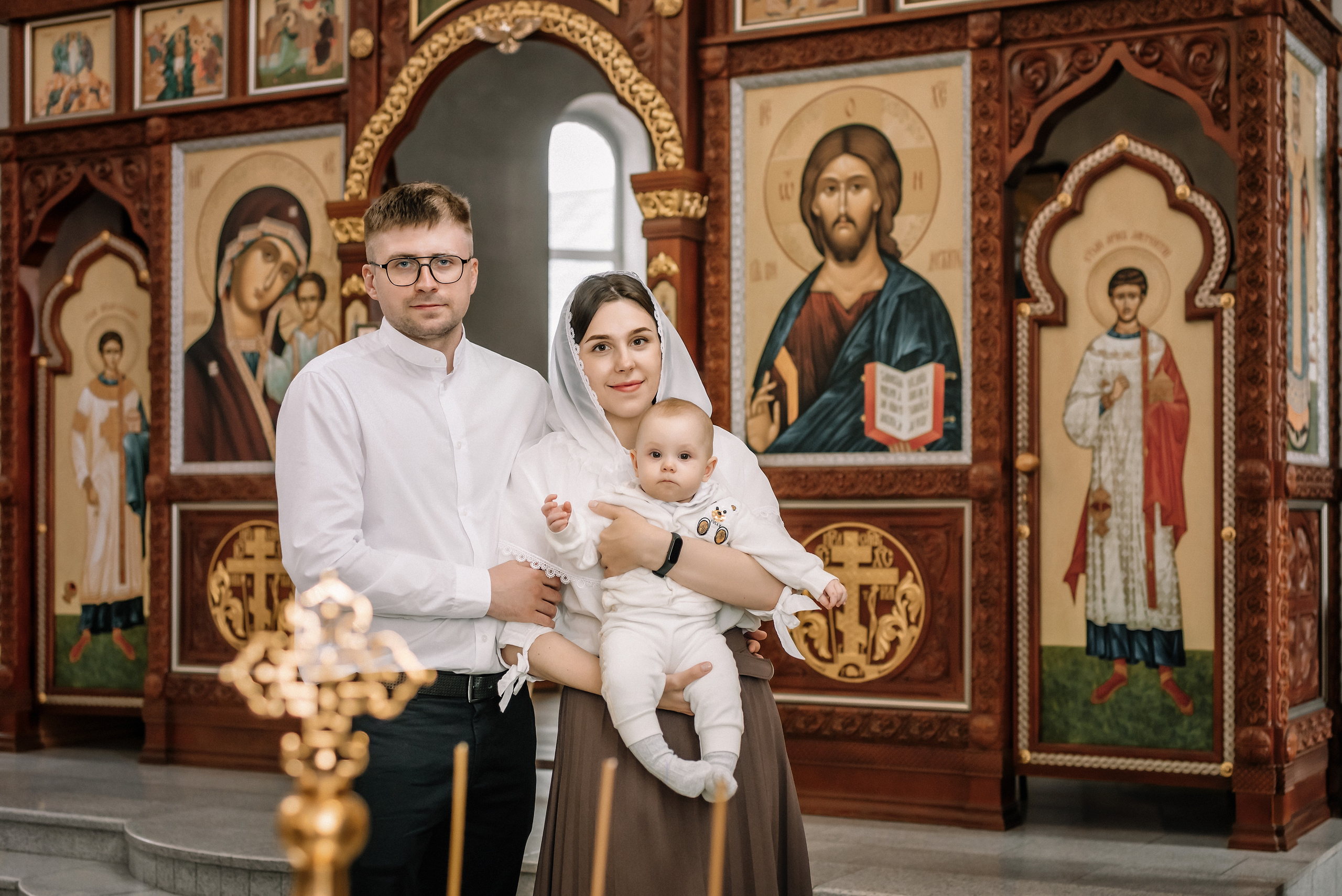 Крещение в храме Архангела Михаила. Церковный фотограф на Таинство Крещения и Венчания в Оренбурге и Оренбургской области Екатерина Белкина