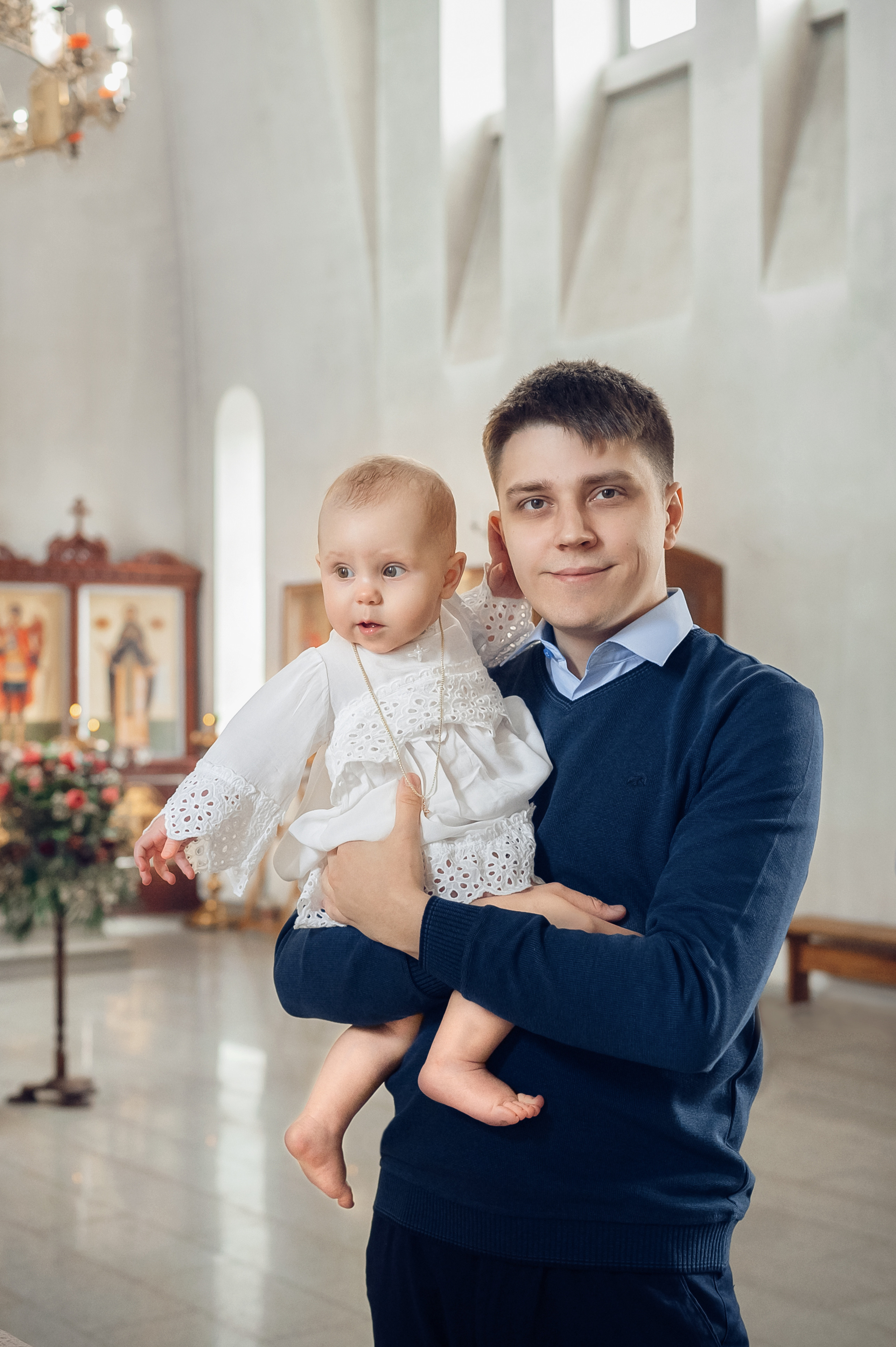 Крещение в храме Архангела Михаила. Церковный фотограф на Таинство Крещения и Венчания в Оренбурге и Оренбургской области Екатерина Белкина