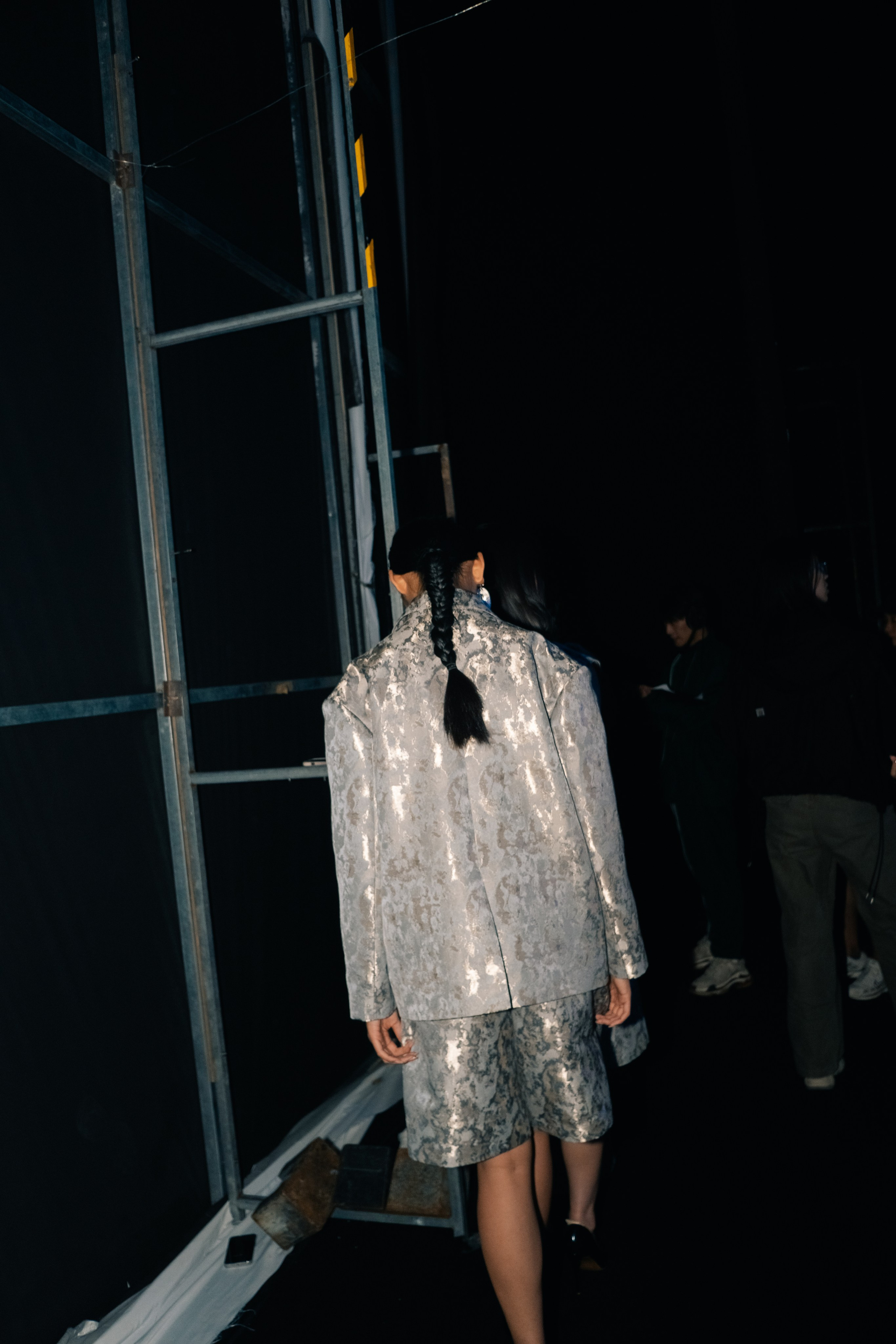 Backstage at Beijing Fashion