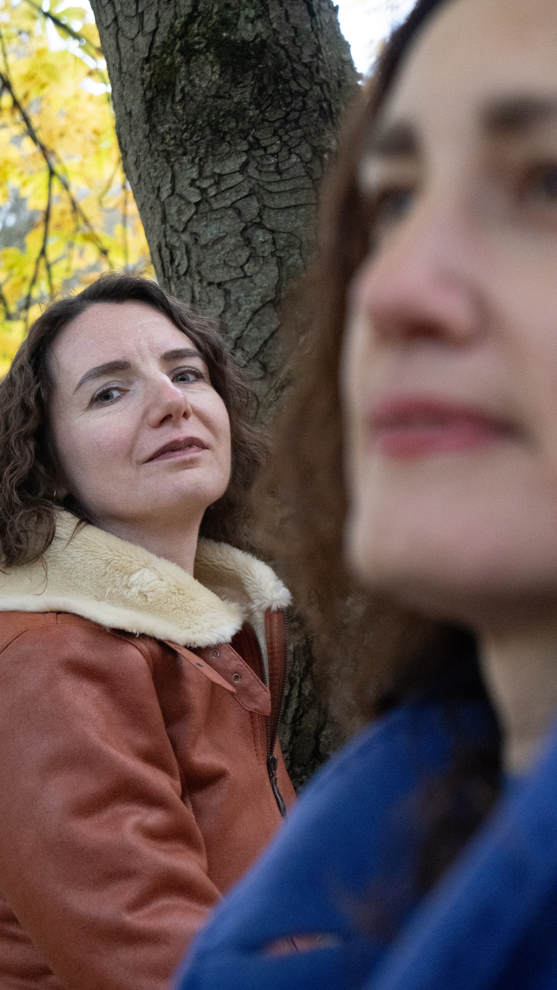 Due amiche, autumn, fall, foliage, photoshooting al parco