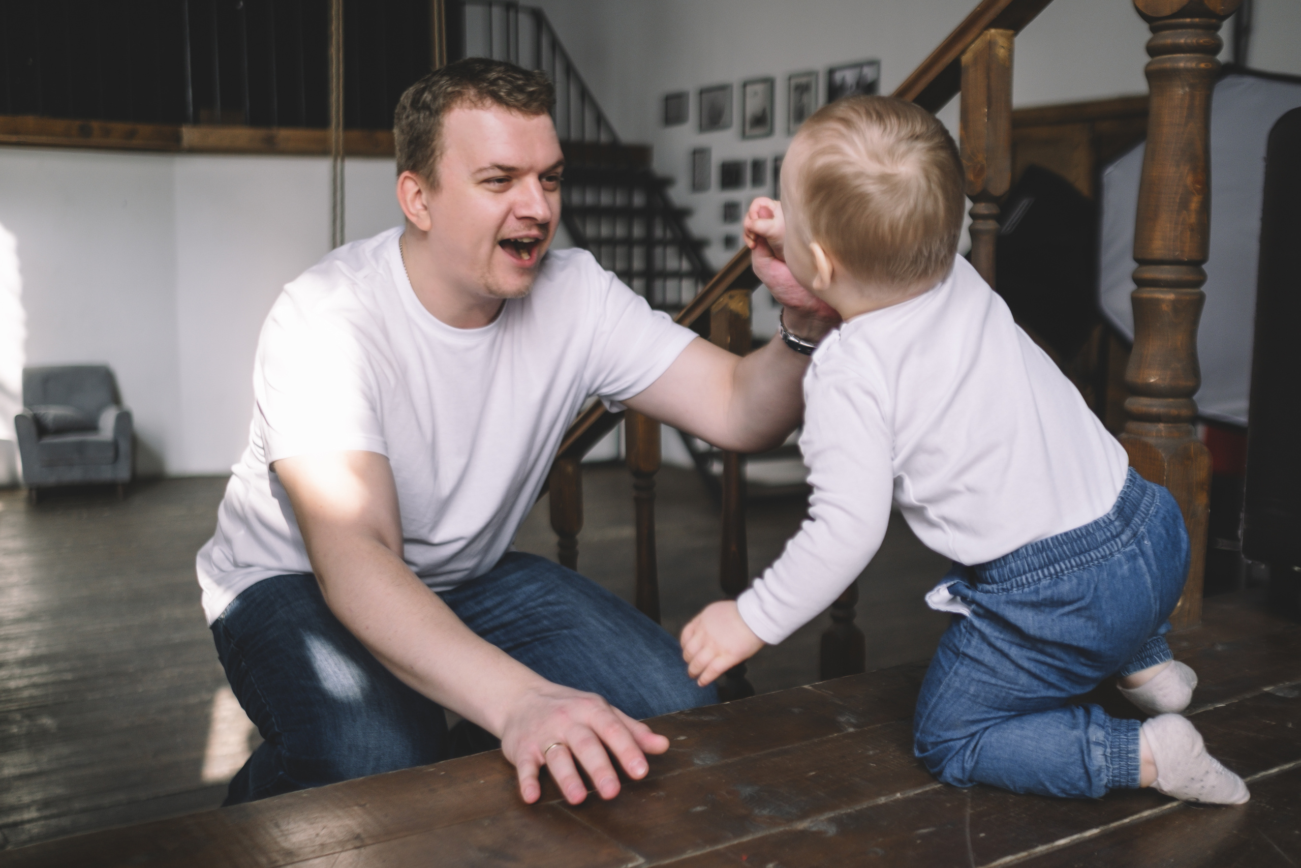 Фотосессия Максима с родителями на 1 год. Семейный и детский фотограф в Москве Светлана Потемкина