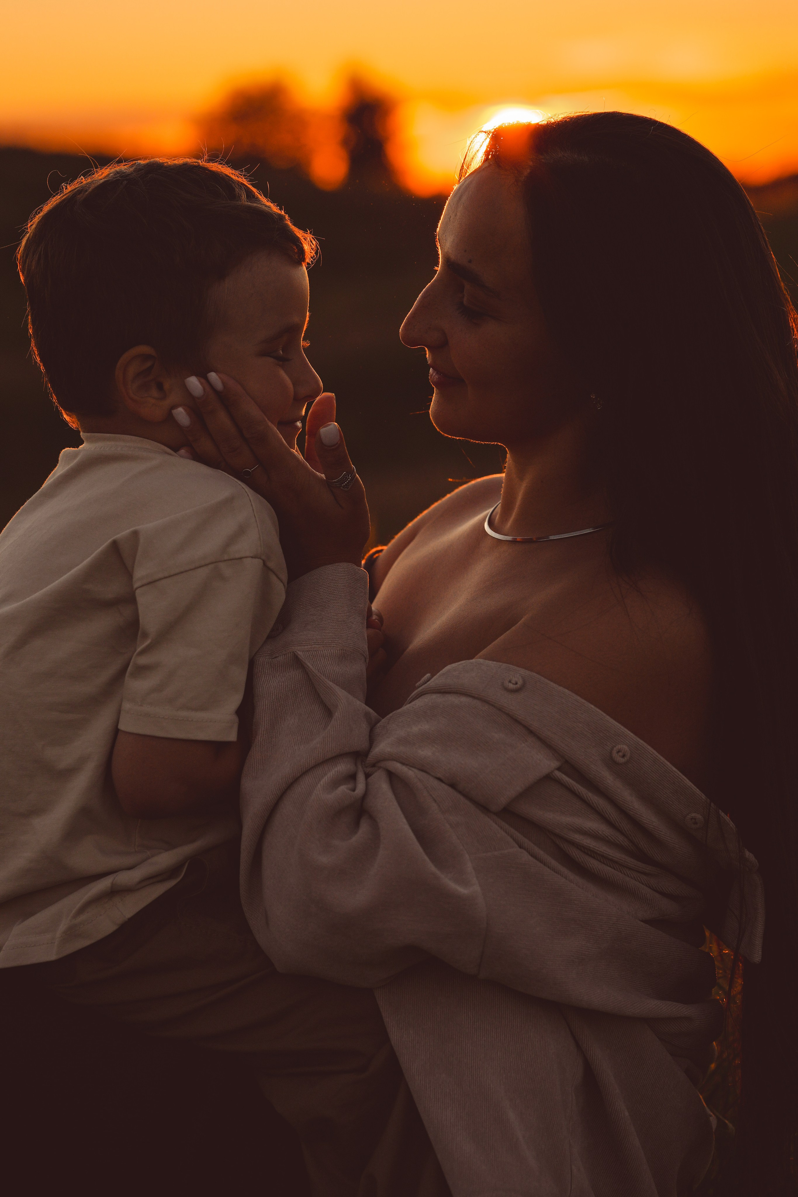 Семья Тони и Саши на закате. Семейный и портретный фотограф в Санкт-Петербурге Татьяна Гримоть