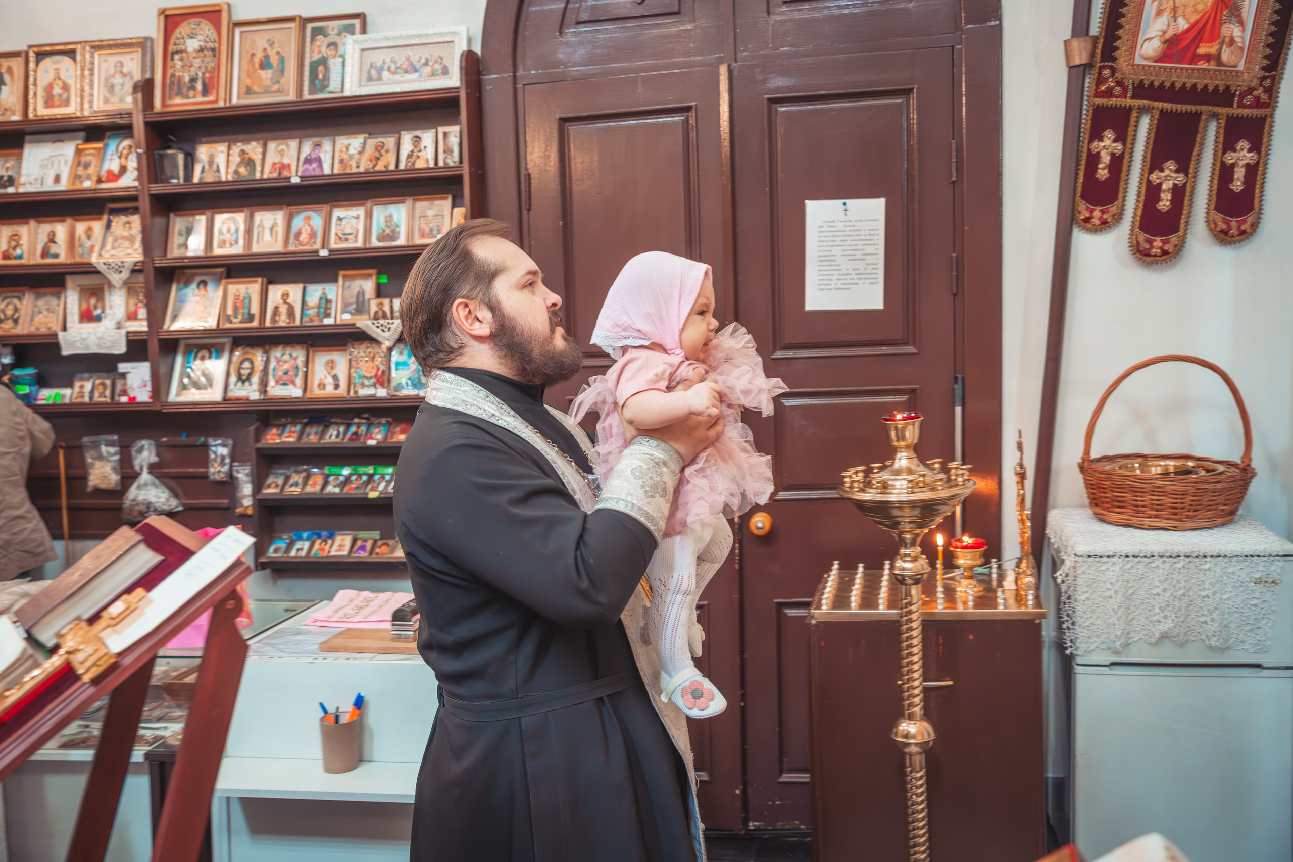 Крещение Анастасии в храме Михаила Тверского. Фотограф Евгений Егоров