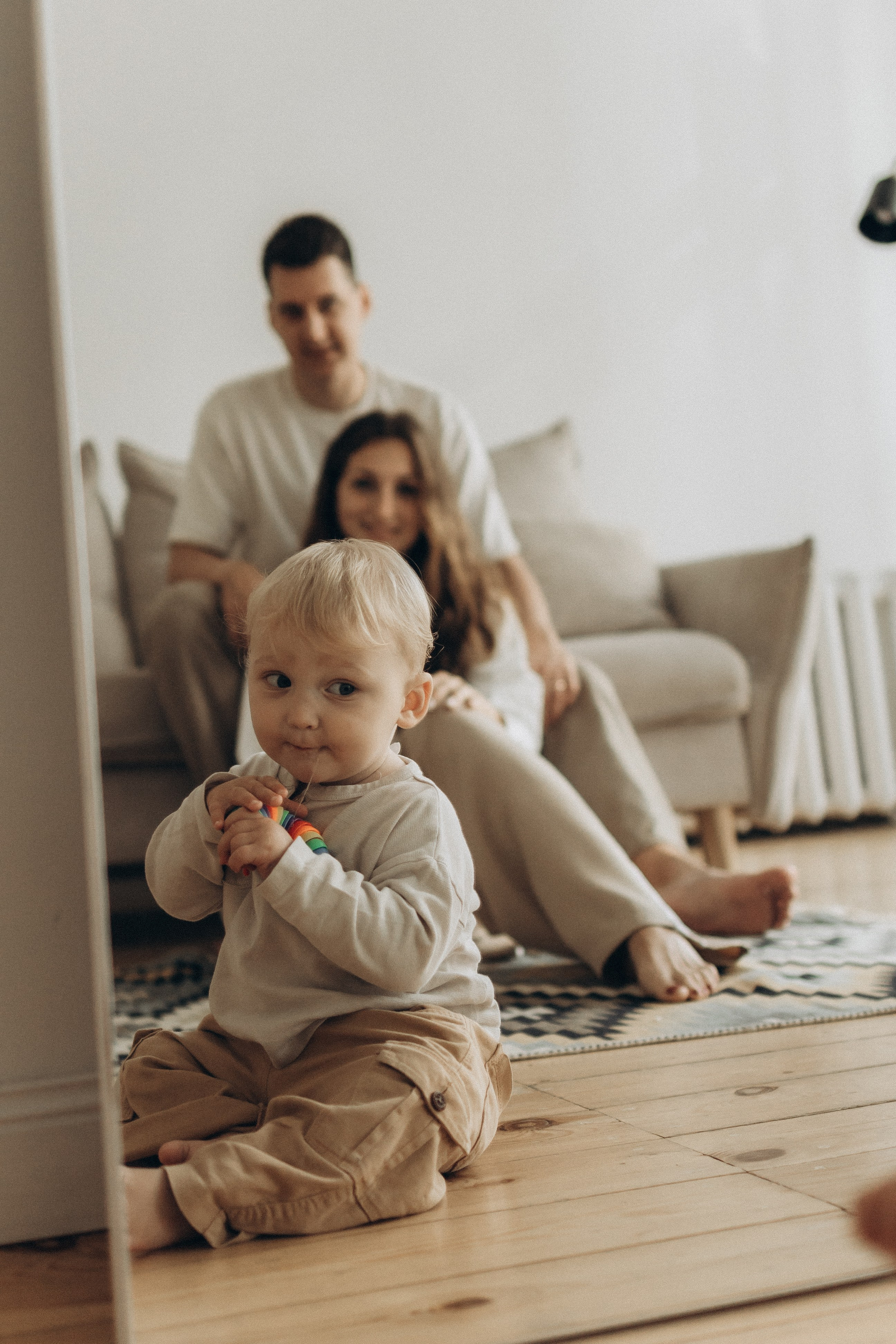 Яна, Дима и малыш Мирон. Семейный, домашний, ньюборн фотограф Москва Цветкова Елизавета