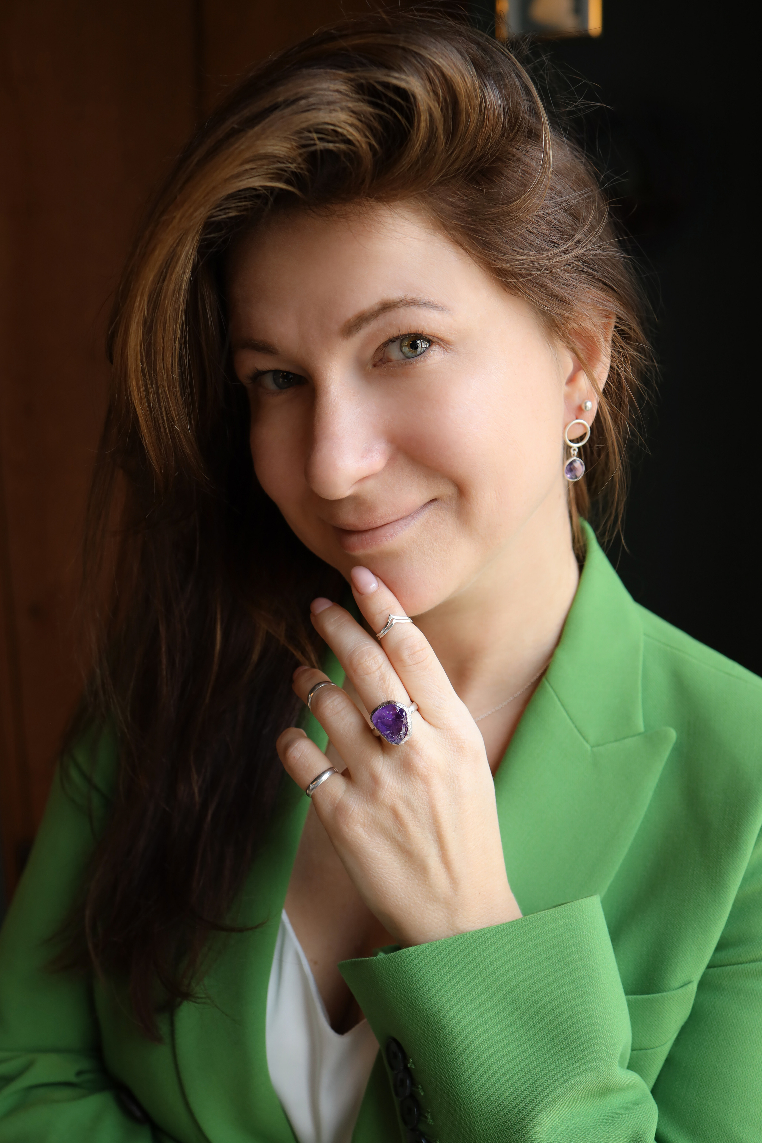 Съемка новой коллекции серебряных украшений. Фотограф Юля Постнова