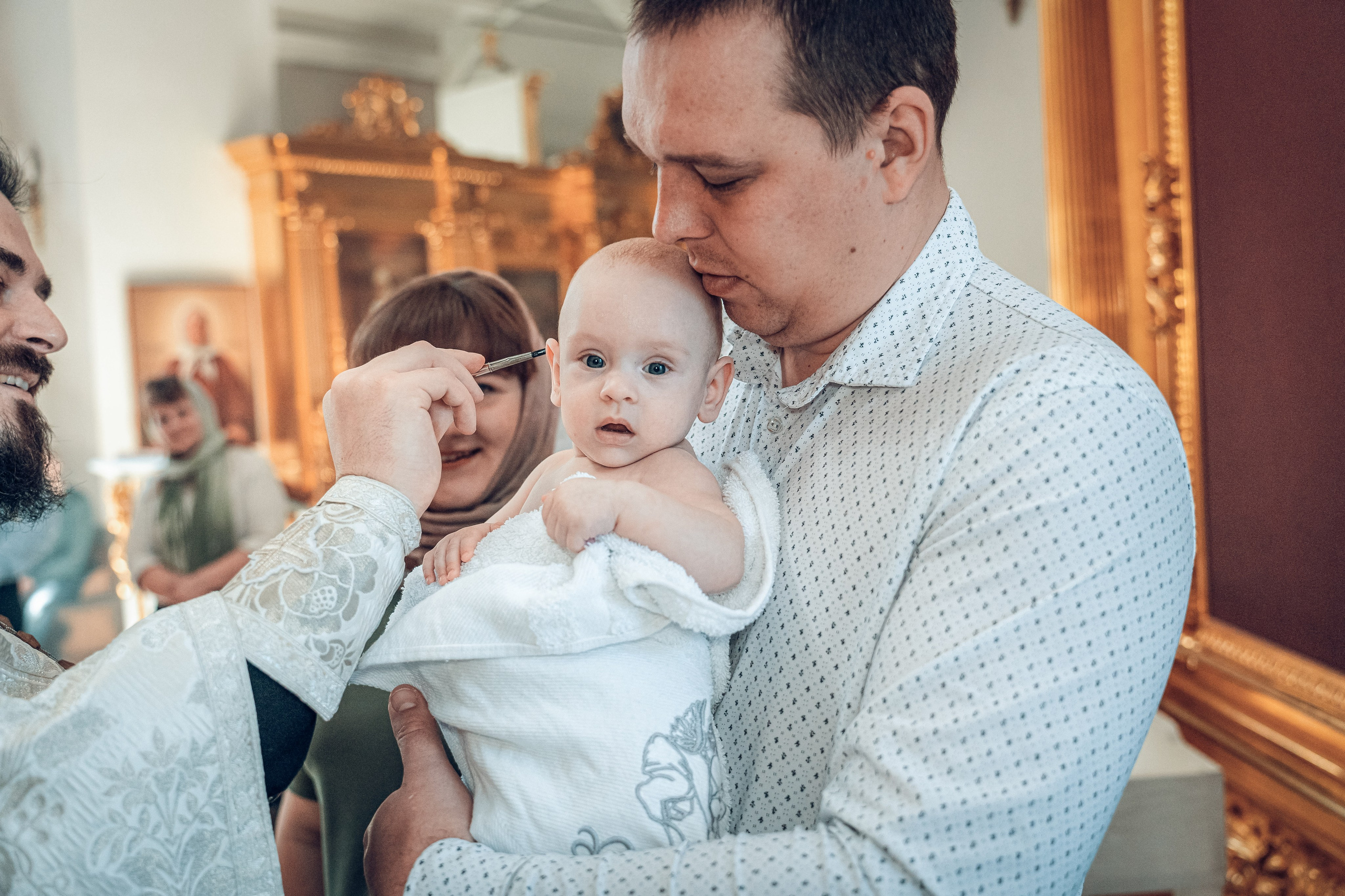 Крещение Ксении в храме Петра и Павла. Фотограф на Крещение Тула и Венчание в Туле, детский и семейный фотограф