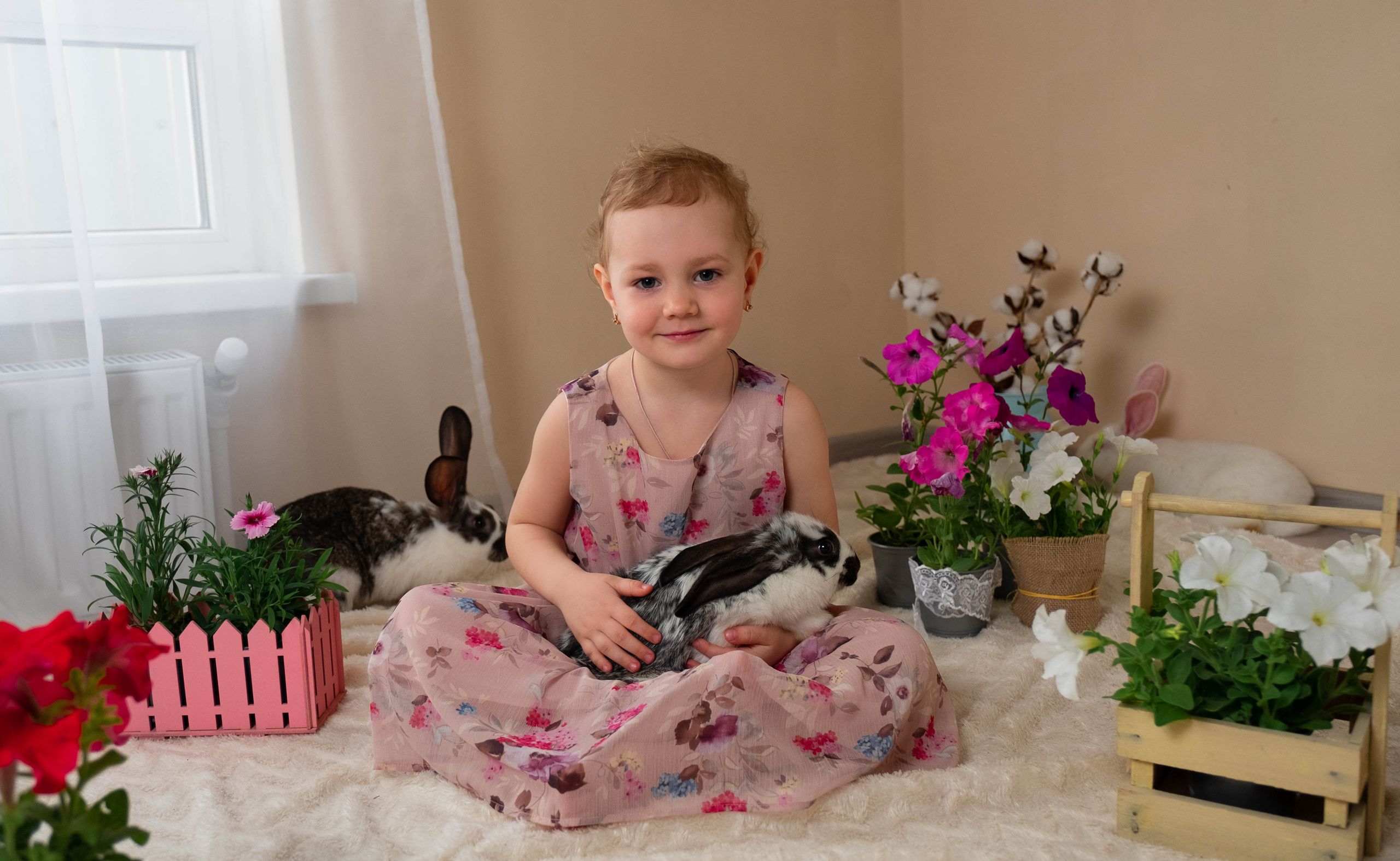 Фото с кроликами. Фотограф в Подольске Яковлева Ольга