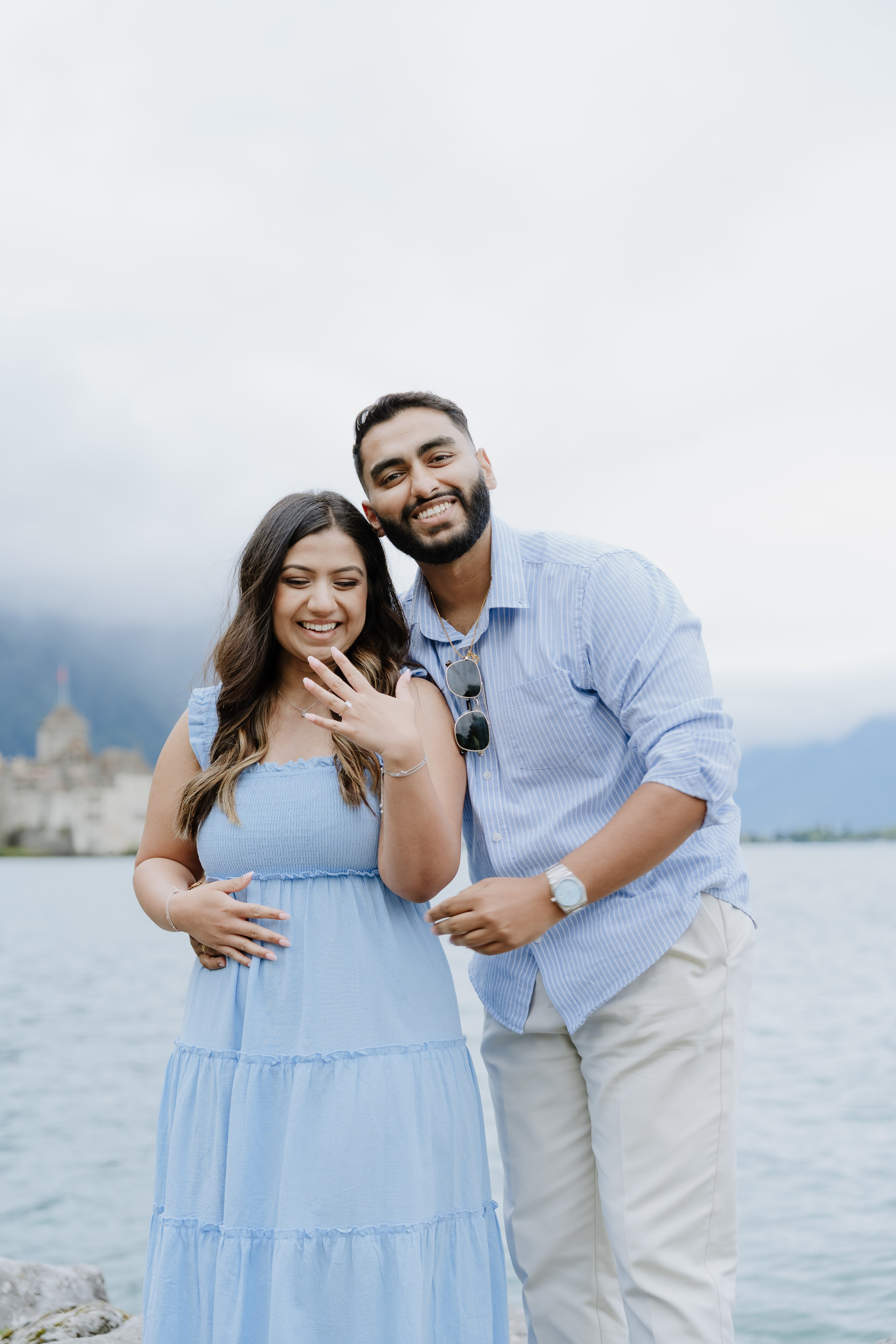 Krishna & Ravi | Proposal Montreux. Professional Wedding Photographer Geneva & Romande Switzerland | Tanya Creator