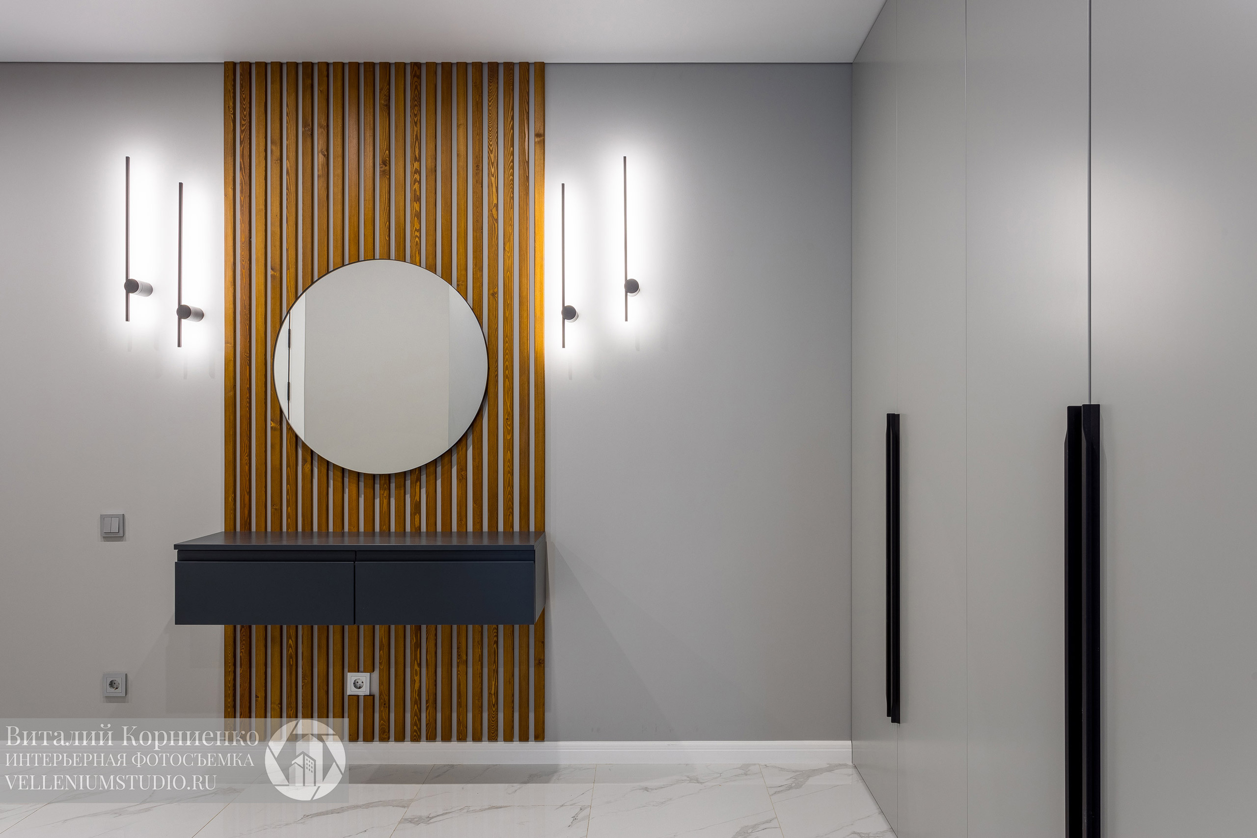 Фотосъемка реализованного дизайн проекта для портфолио дизайнера интерьера. Интерьерный фотограф Краснодар: профессионально по доступным ценам