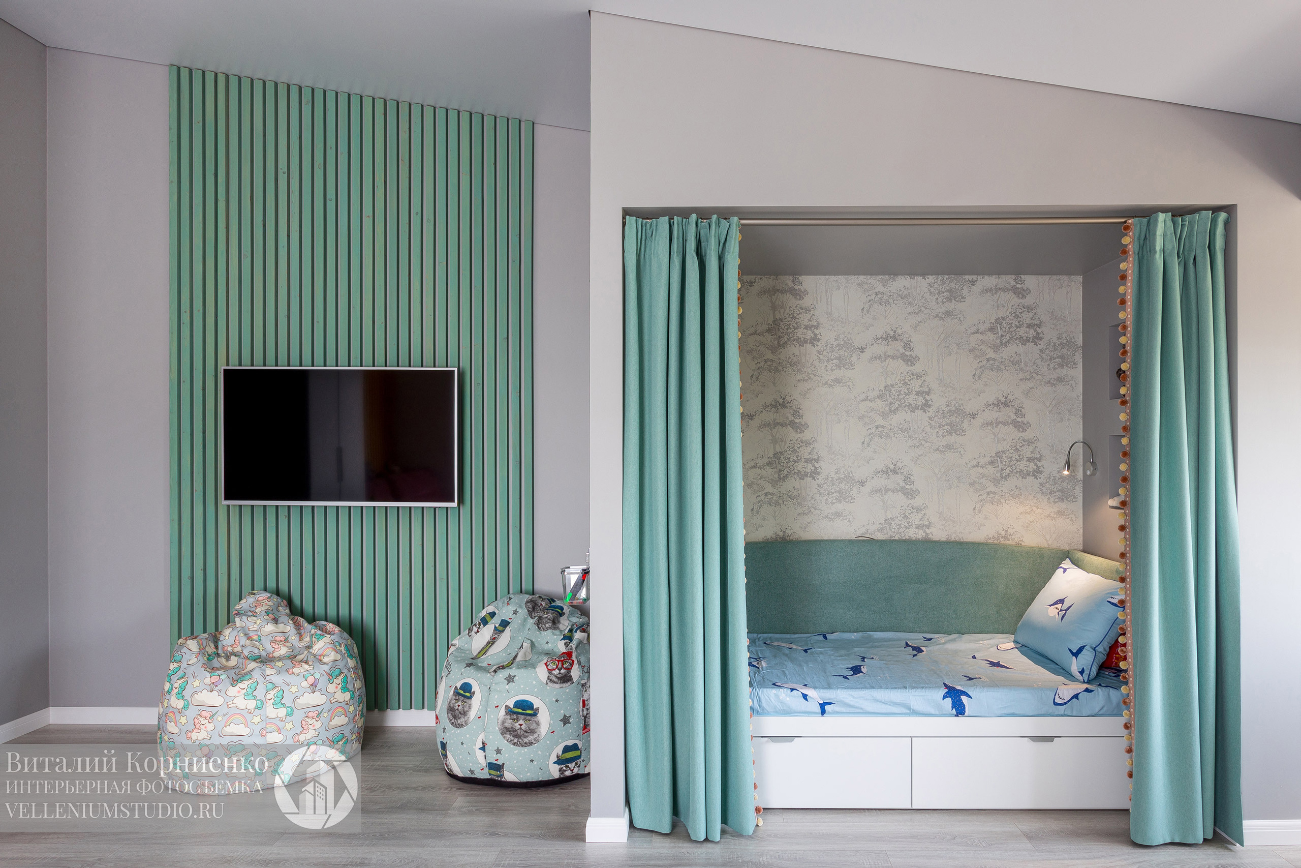 Фотосъемка реализованного дизайн проекта для портфолио дизайнера интерьера. Интерьерный фотограф Краснодар: профессионально по доступным ценам