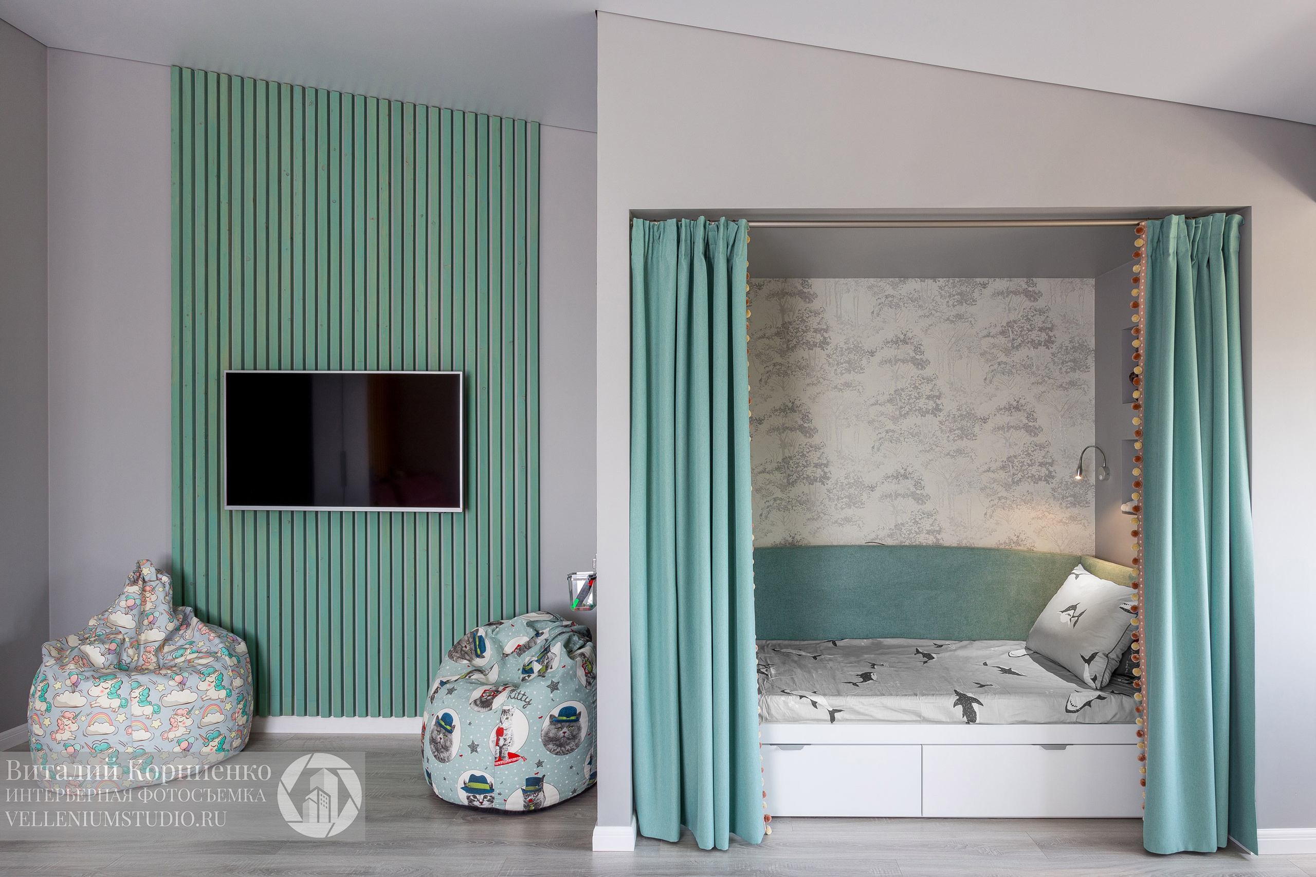 Фотосъемка реализованного дизайн проекта для портфолио дизайнера интерьера. Интерьерный фотограф Краснодар: профессионально по доступным ценам