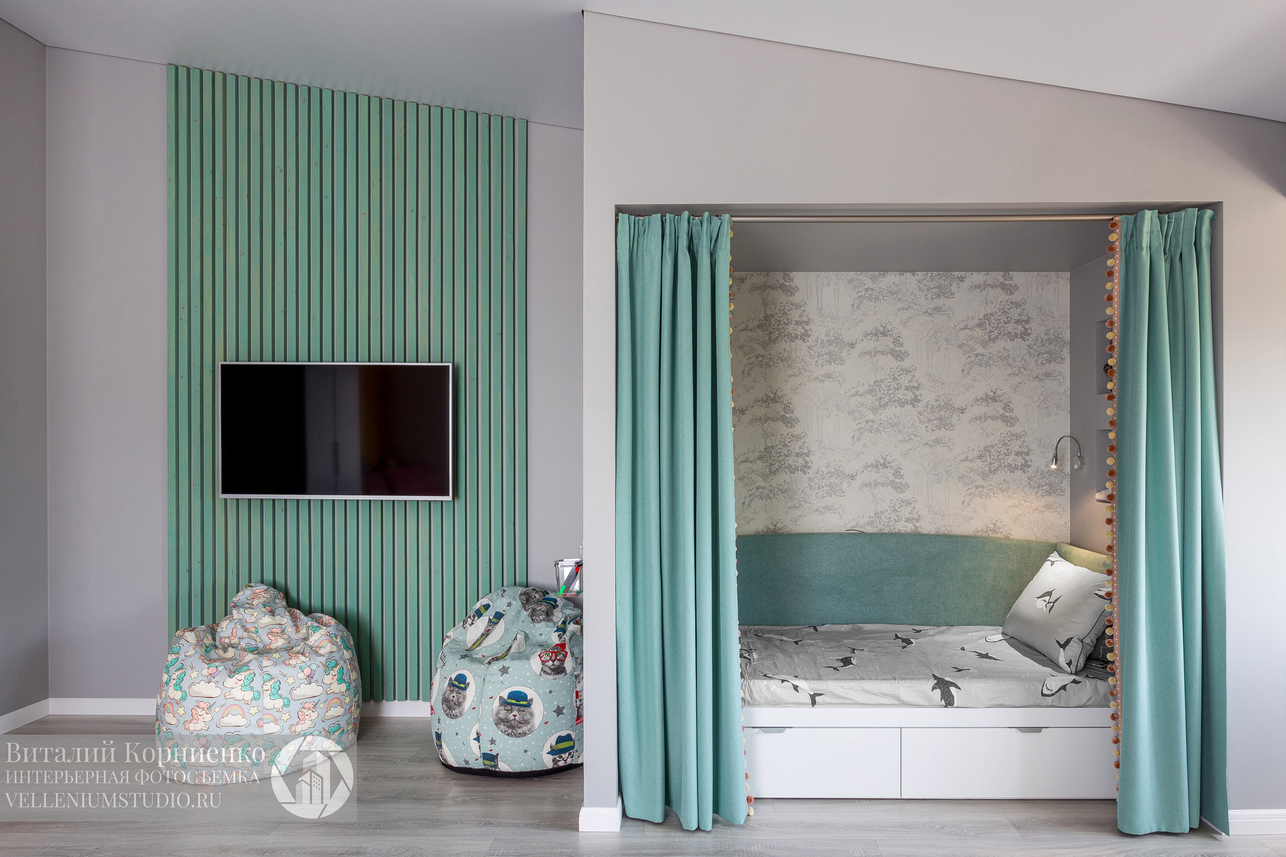 Фотосъемка реализованного дизайн проекта для портфолио дизайнера интерьера. Интерьерный фотограф Краснодар: профессионально по доступным ценам