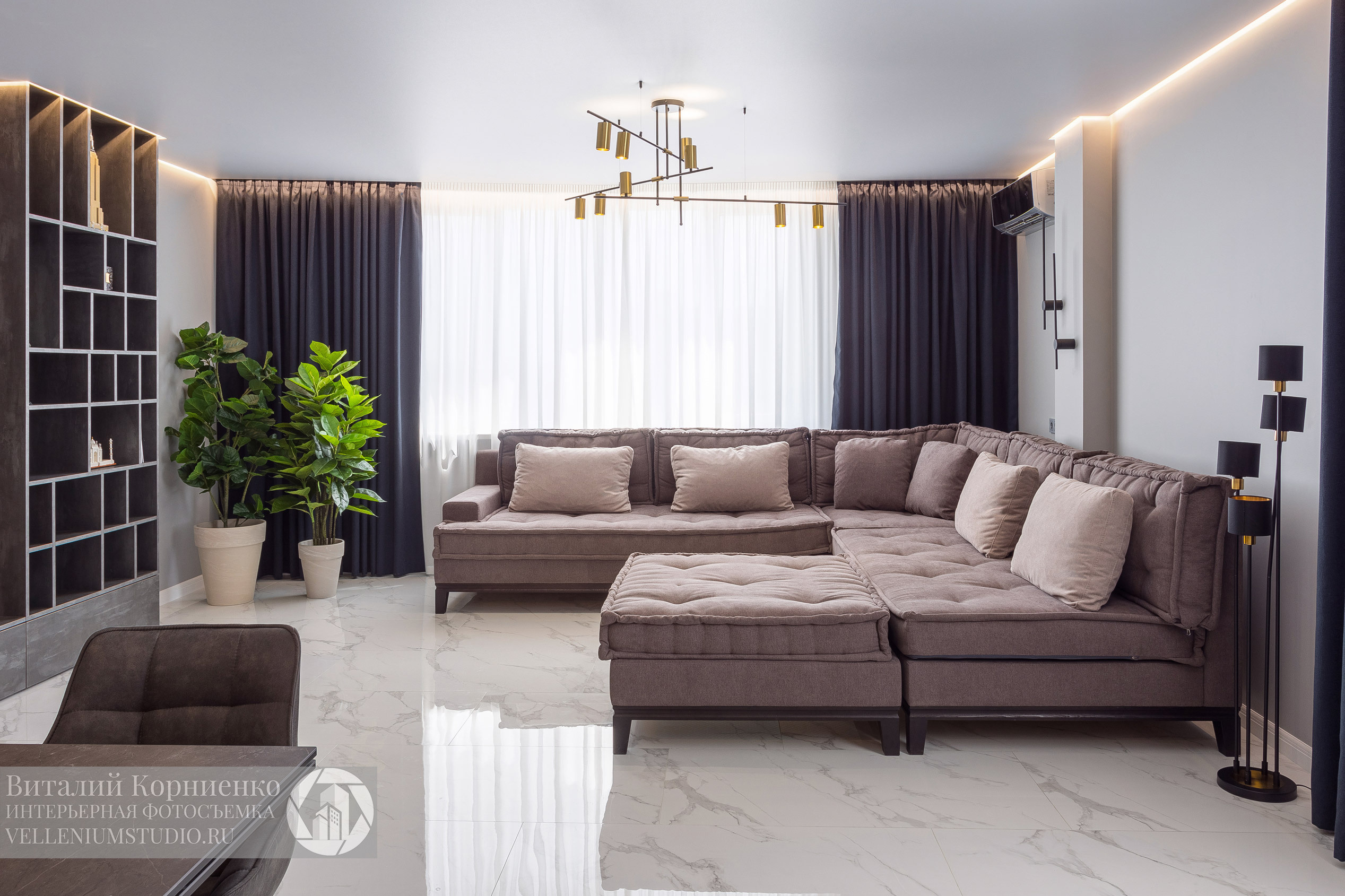 Фотосъемка реализованного дизайн проекта для портфолио дизайнера интерьера. Интерьерный фотограф Краснодар: профессионально по доступным ценам