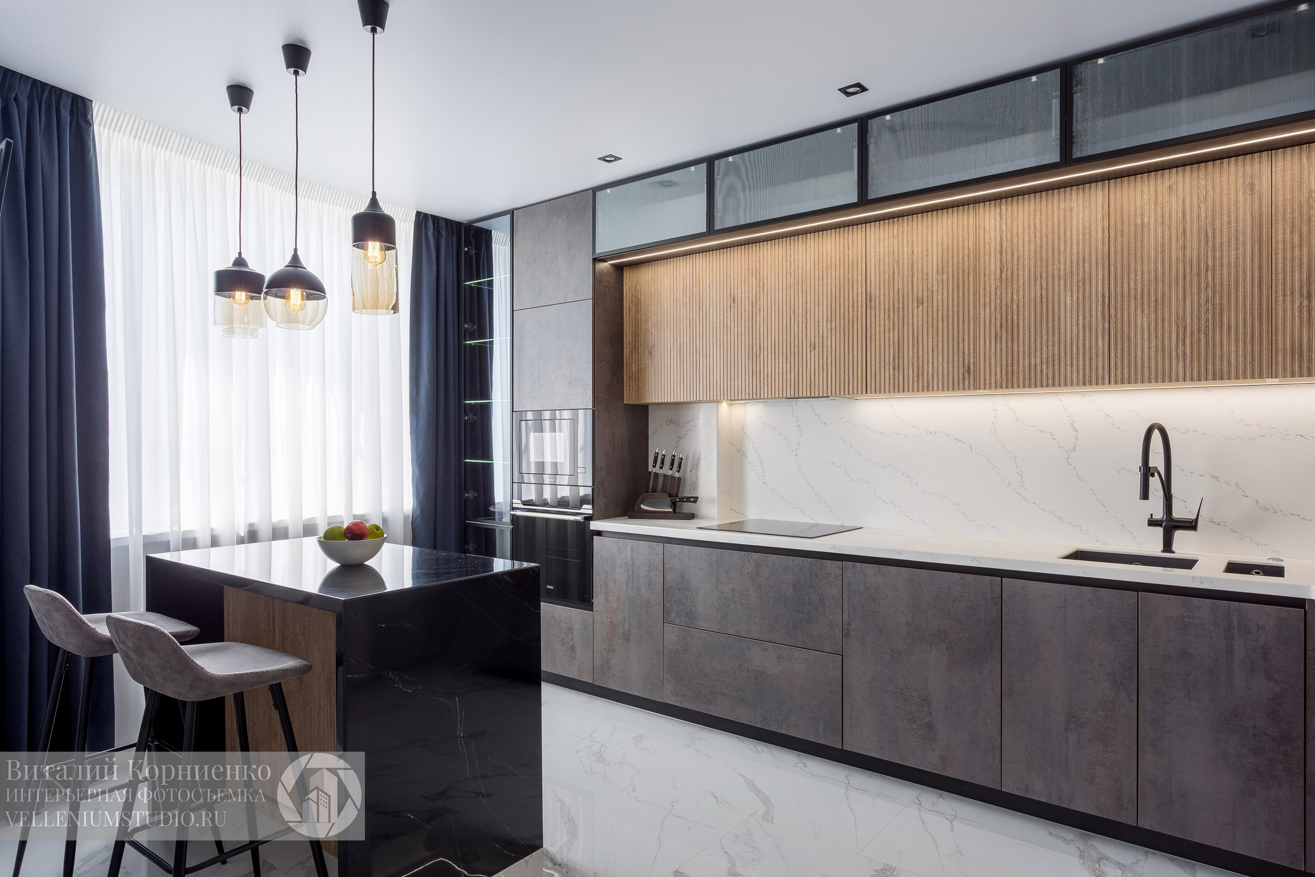 Фотосъемка реализованного дизайн проекта для портфолио дизайнера интерьера. Интерьерный фотограф Краснодар: профессионально по доступным ценам