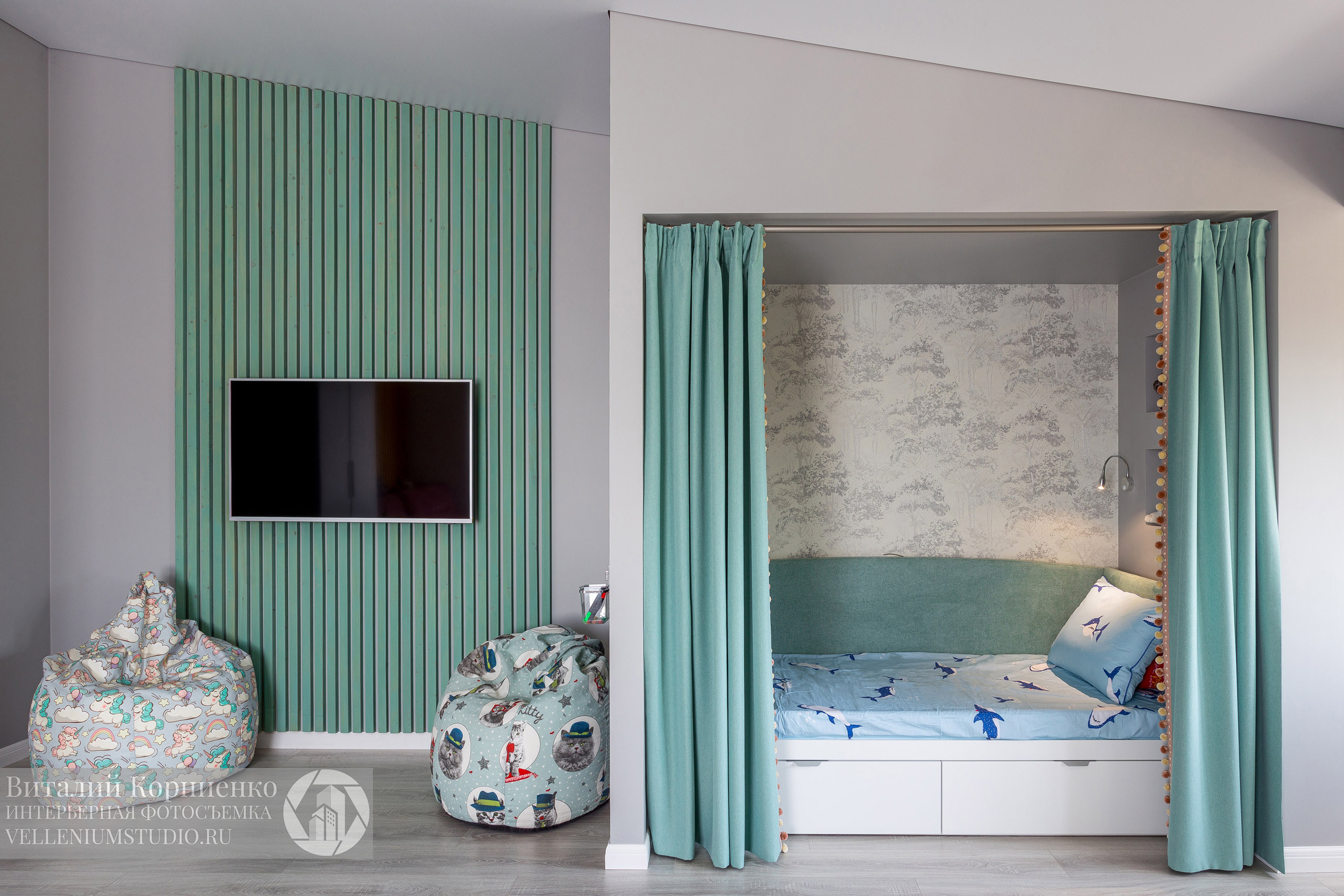 Фотосъемка реализованного дизайн проекта для портфолио дизайнера интерьера. Интерьерный фотограф Краснодар: профессионально по доступным ценам