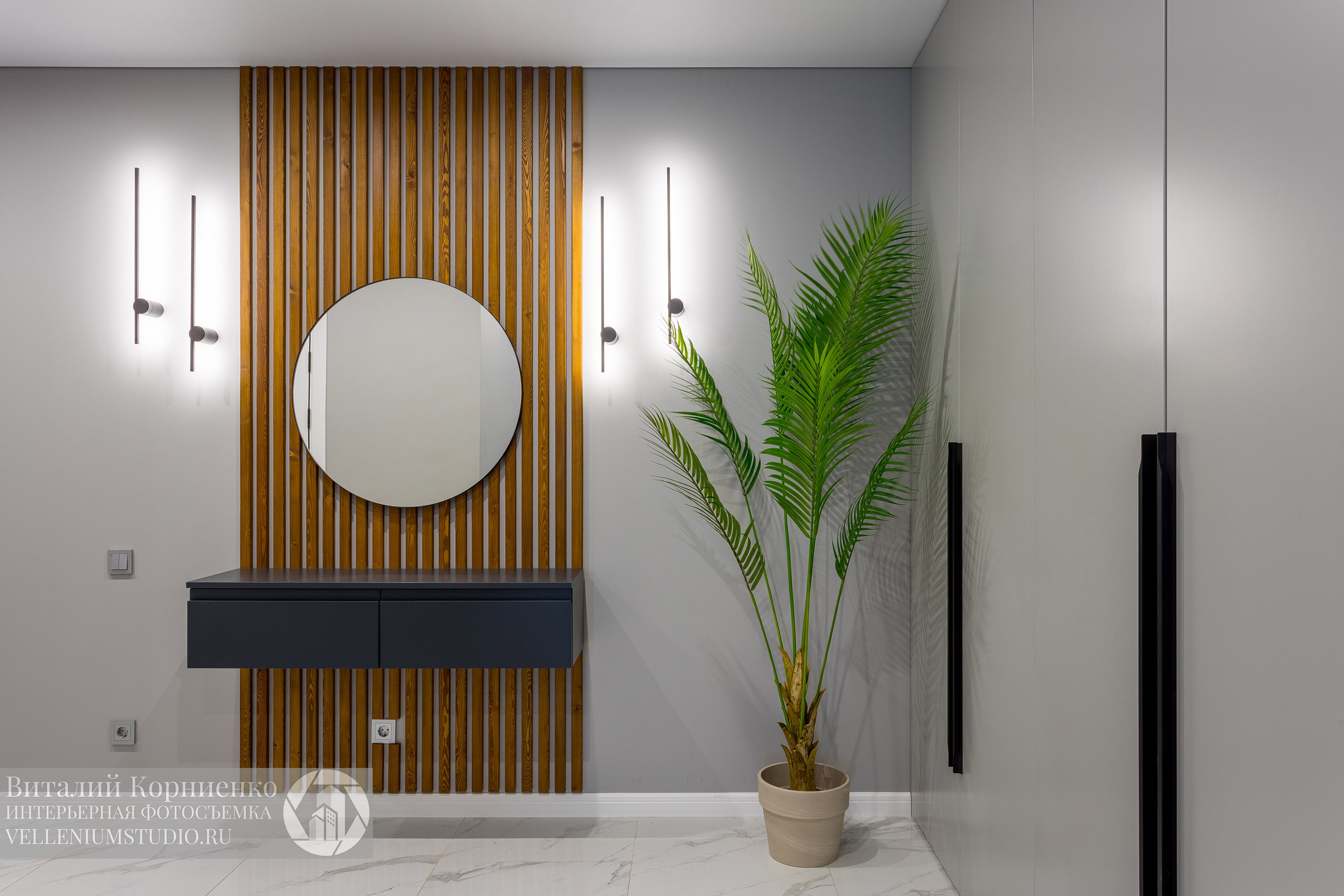 Фотосъемка реализованного дизайн проекта для портфолио дизайнера интерьера. Интерьерный фотограф Краснодар: профессионально по доступным ценам