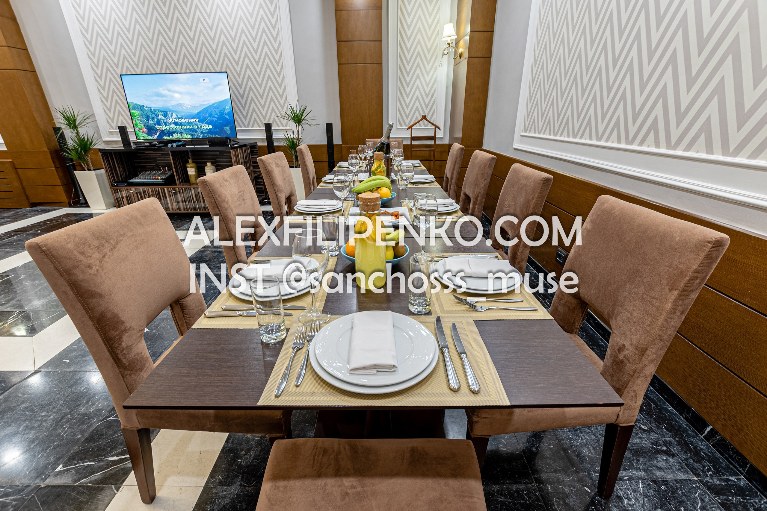 VIP зал Comfort Hotel Astana. Фотограф интерьера недвижимости и архитектуры в Астане