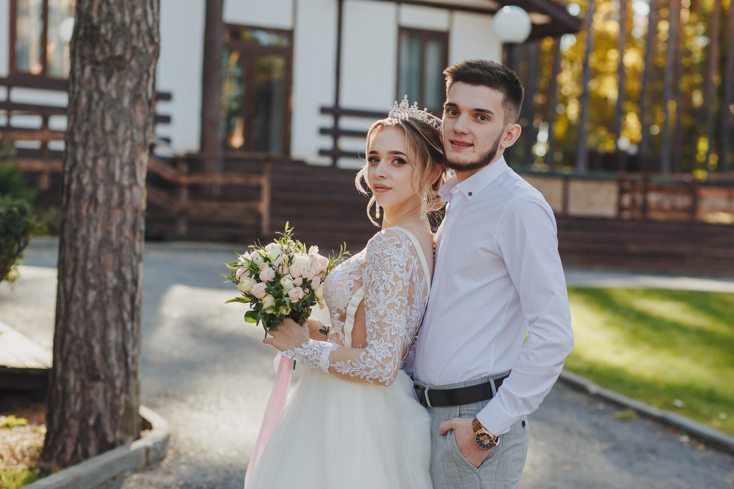 Свадебные фотографии Дмитрия и Ксении на базе отдыха Донской лес. Свадебный и портретный фотограф в Липецке Станислав Истомин