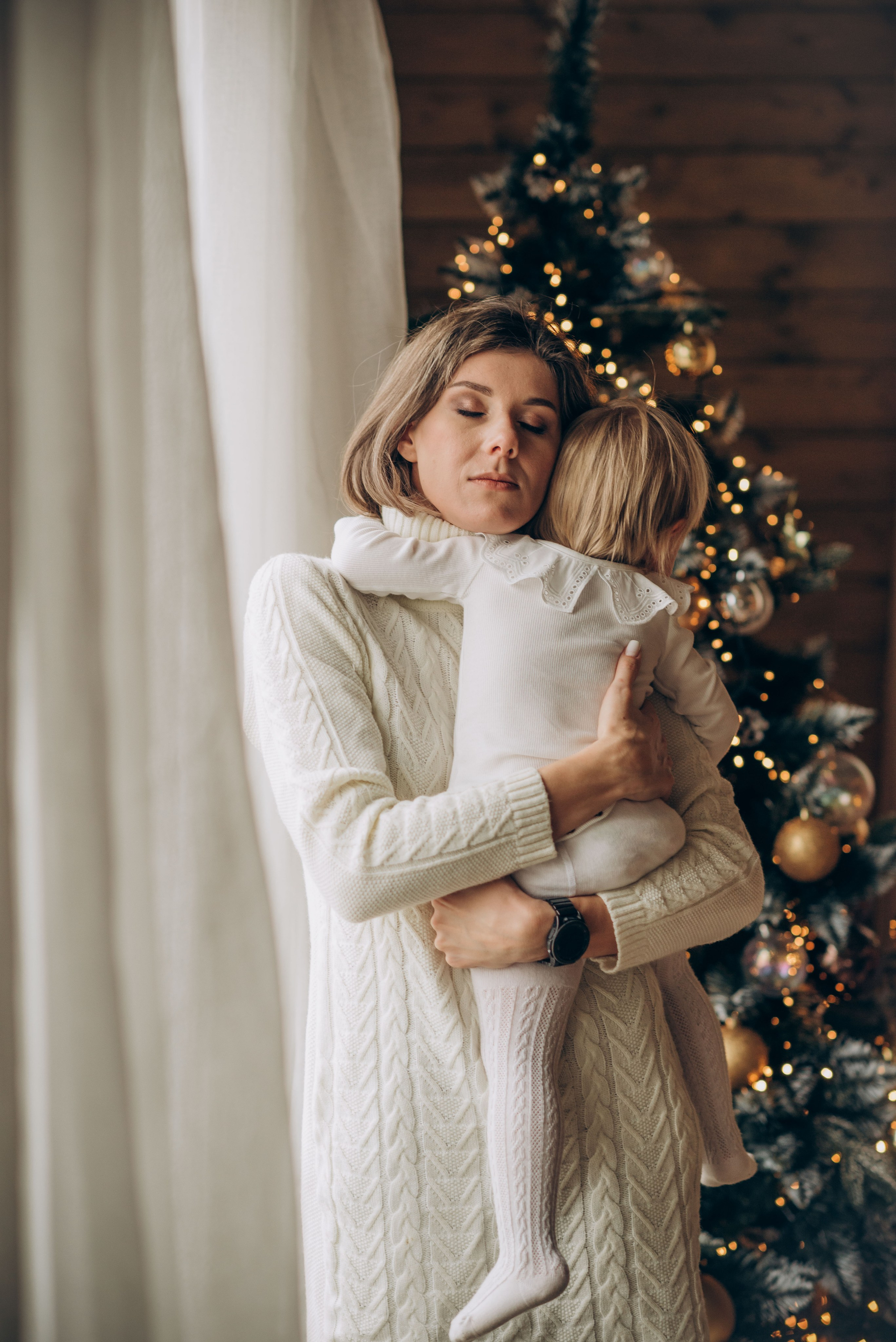 Семейная новогодняя фотосессия в студии. Семейный фотограф в Домодедово и Москве Елена Пичугина