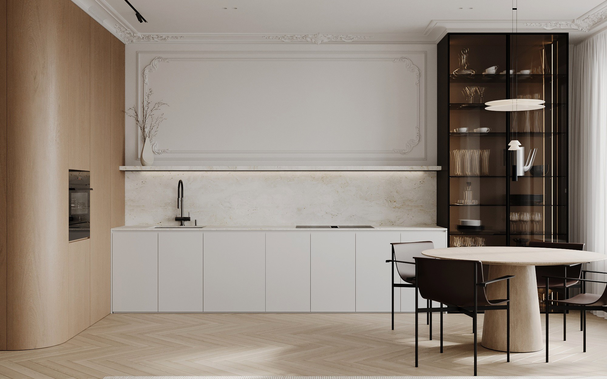 Astra Marine | 40 m². Екатерина Коренева | 3d визуализация