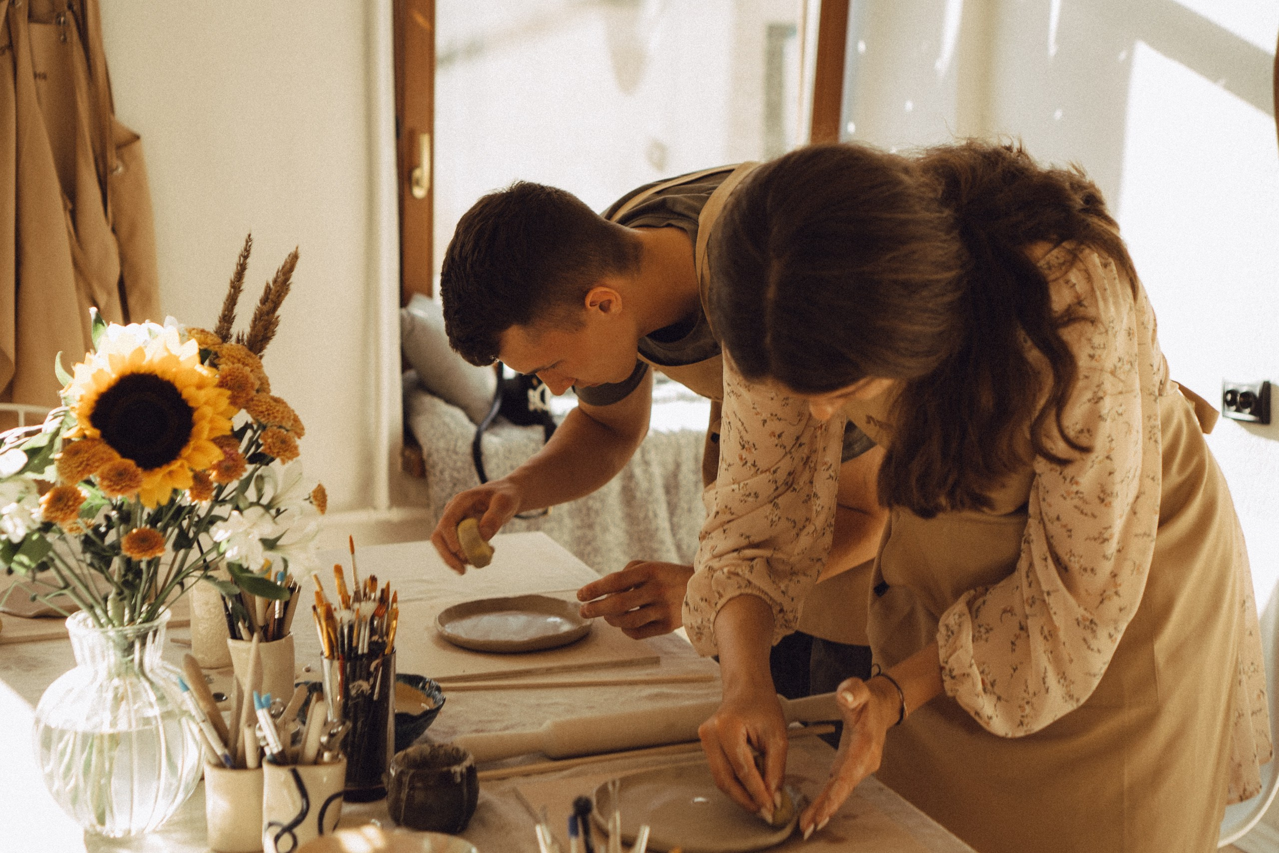 Любовь в студии лепки. Профессиональный фотограф, Санкт-Петербург — Виктория Богомолова