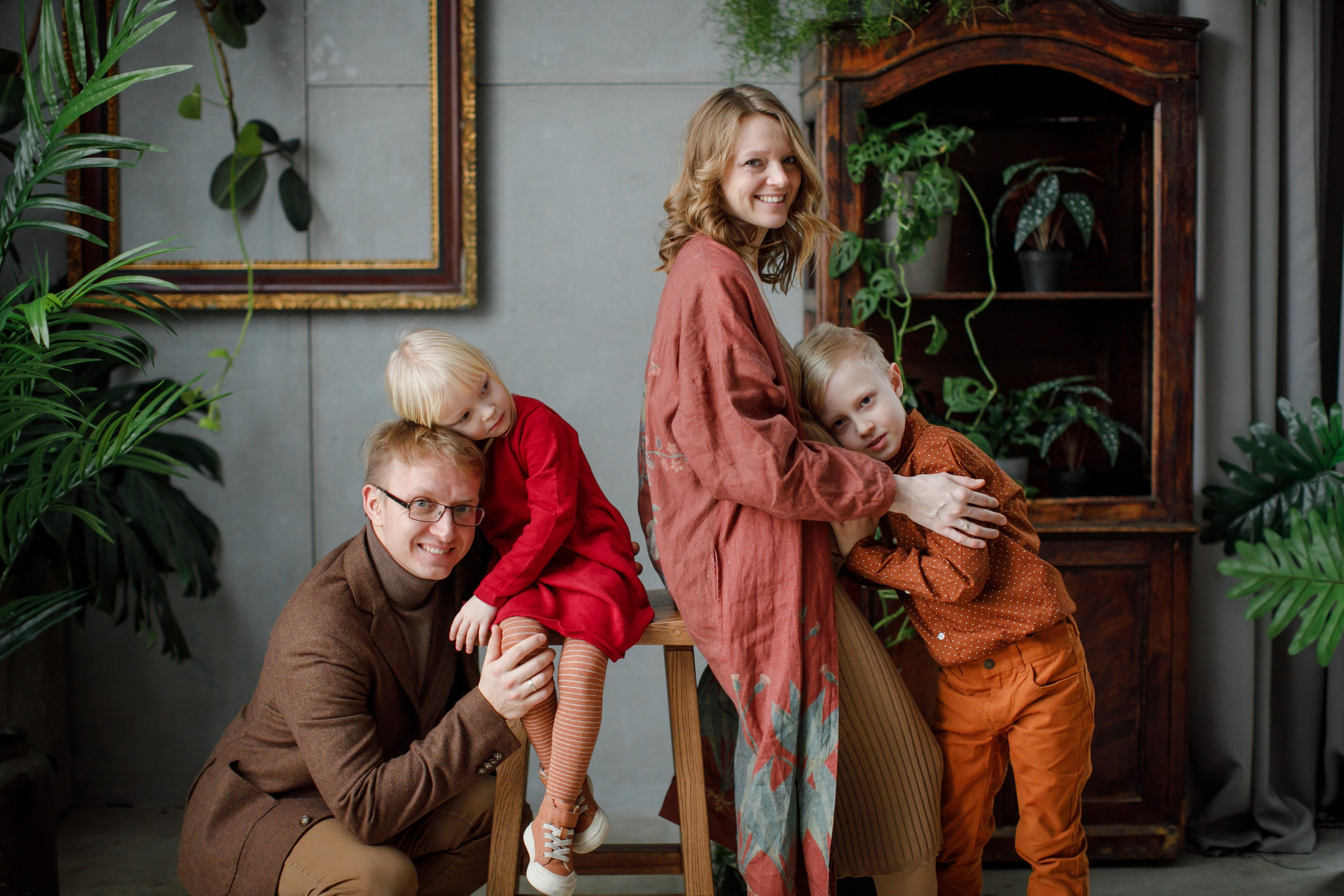 Семейное. Анюта, Даня и дети. Школьные альбомы, Семейные съемки, Портреты, Фотограф Елена Кузнецова