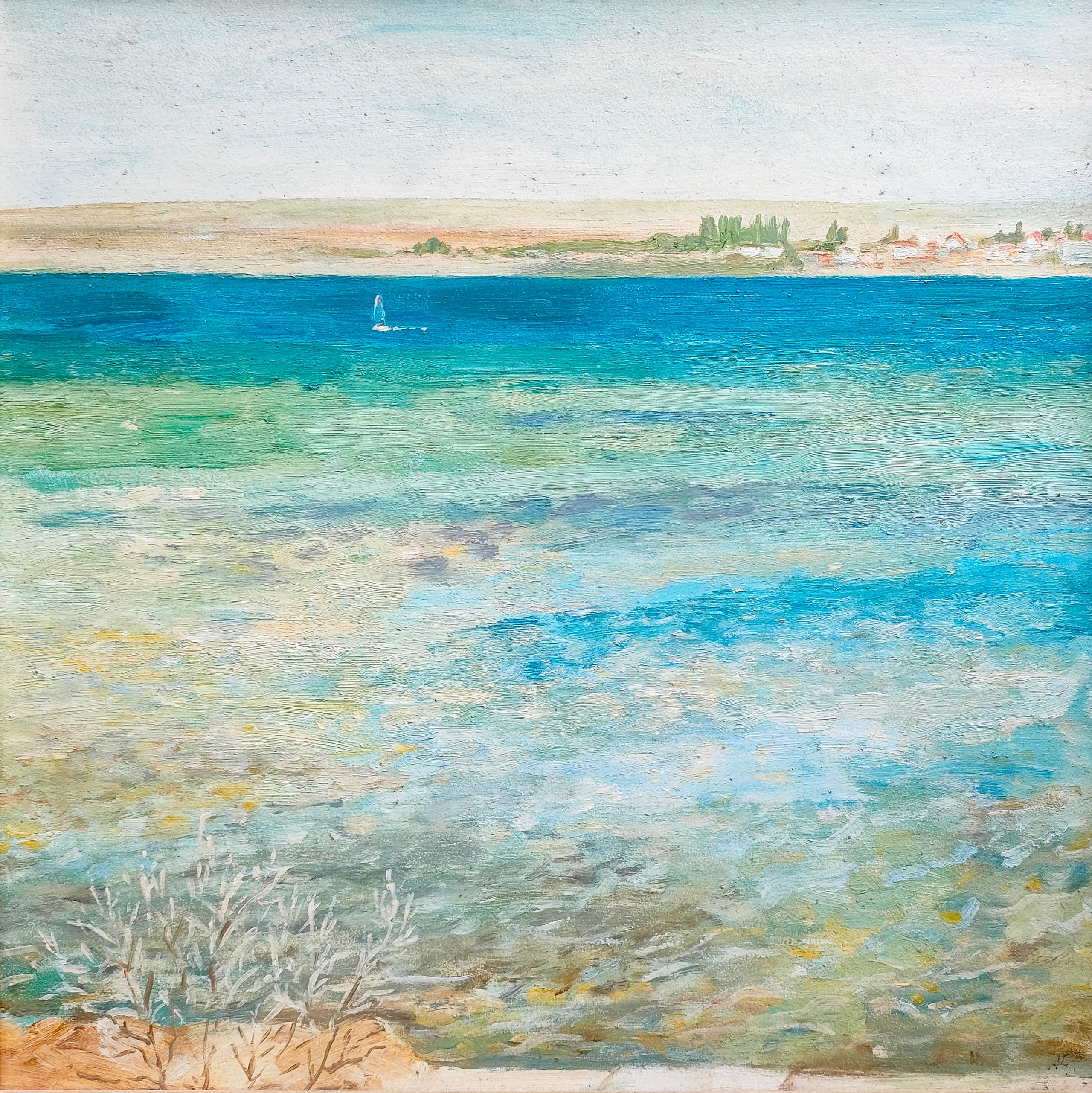 "Первый взгляд на море"; холст / масло, 2008