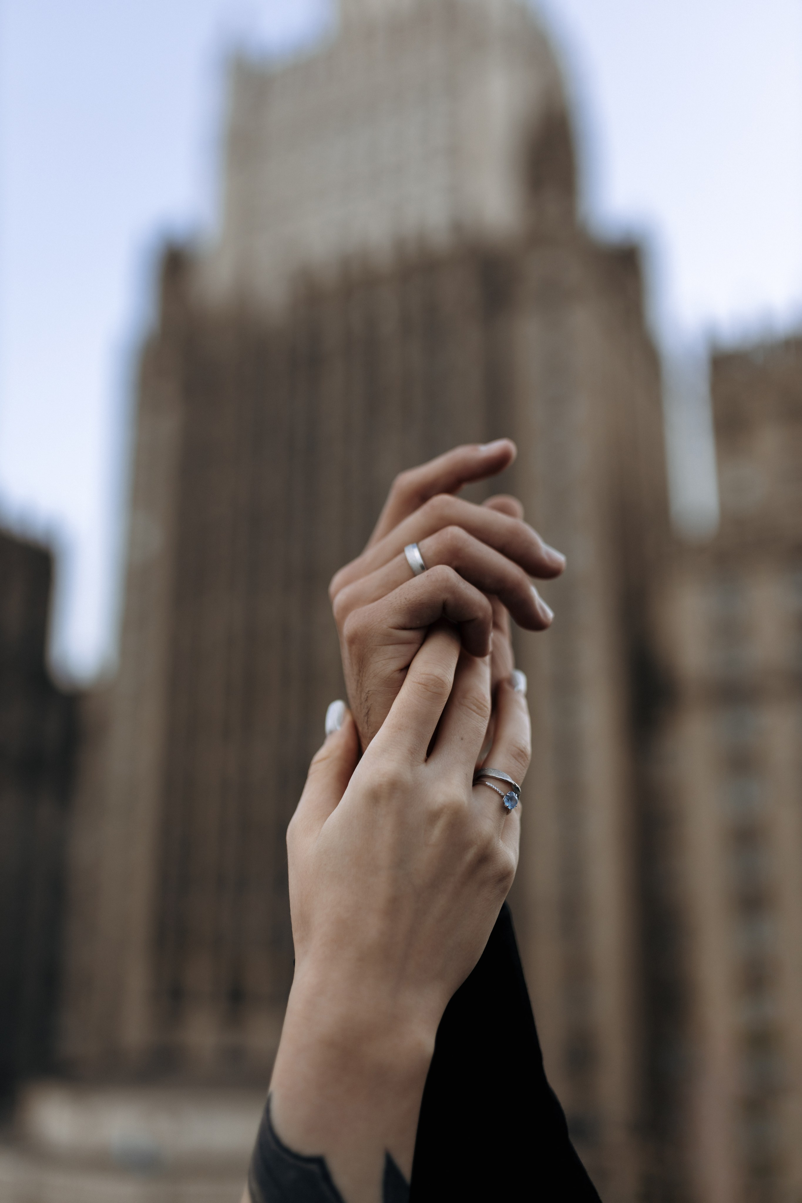 Настя и Никита, крыша. Свадебный фотограф | Москва