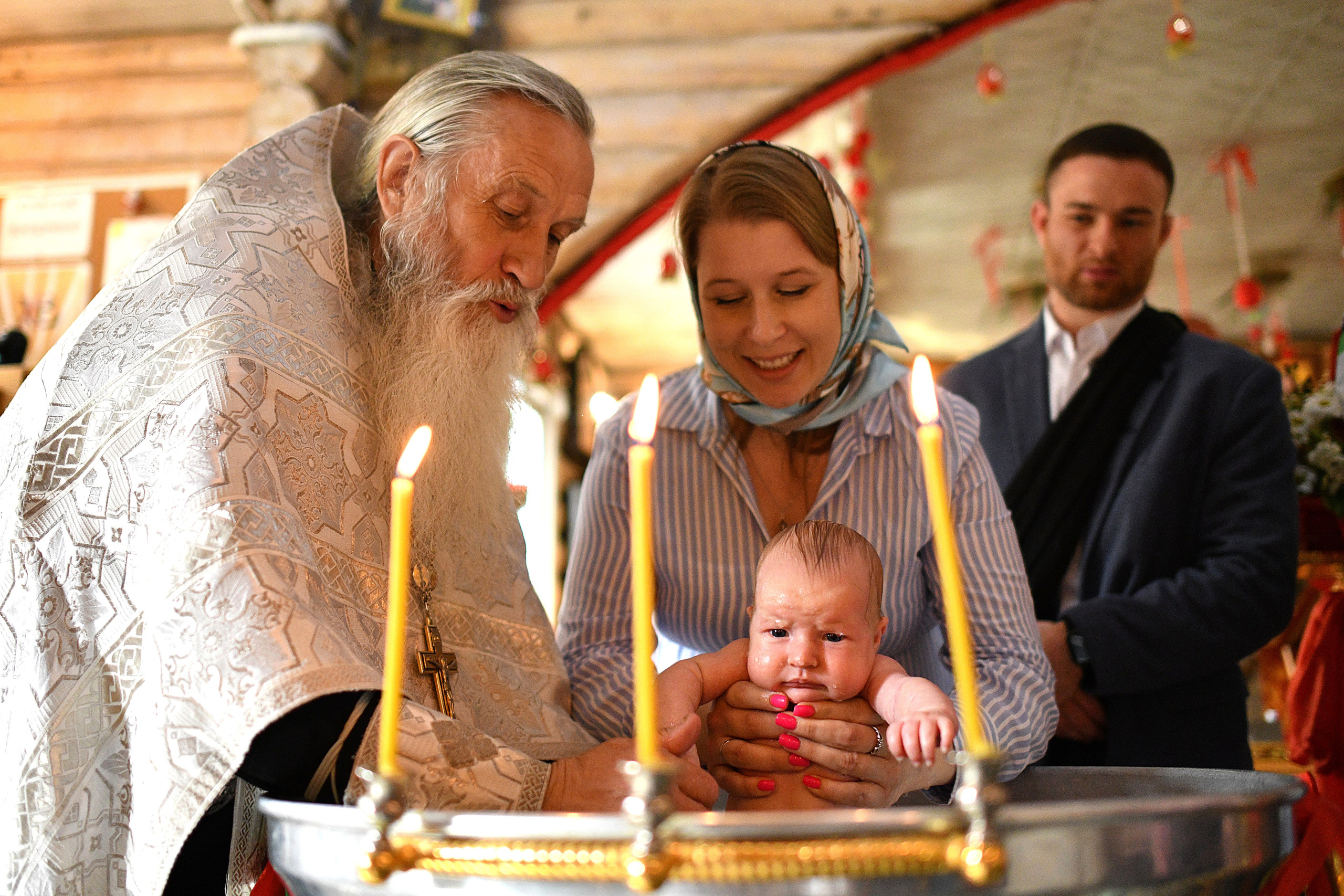Крещение младенца Ксении. Свадебный и портретный фотограф в Москве Галина Борисова