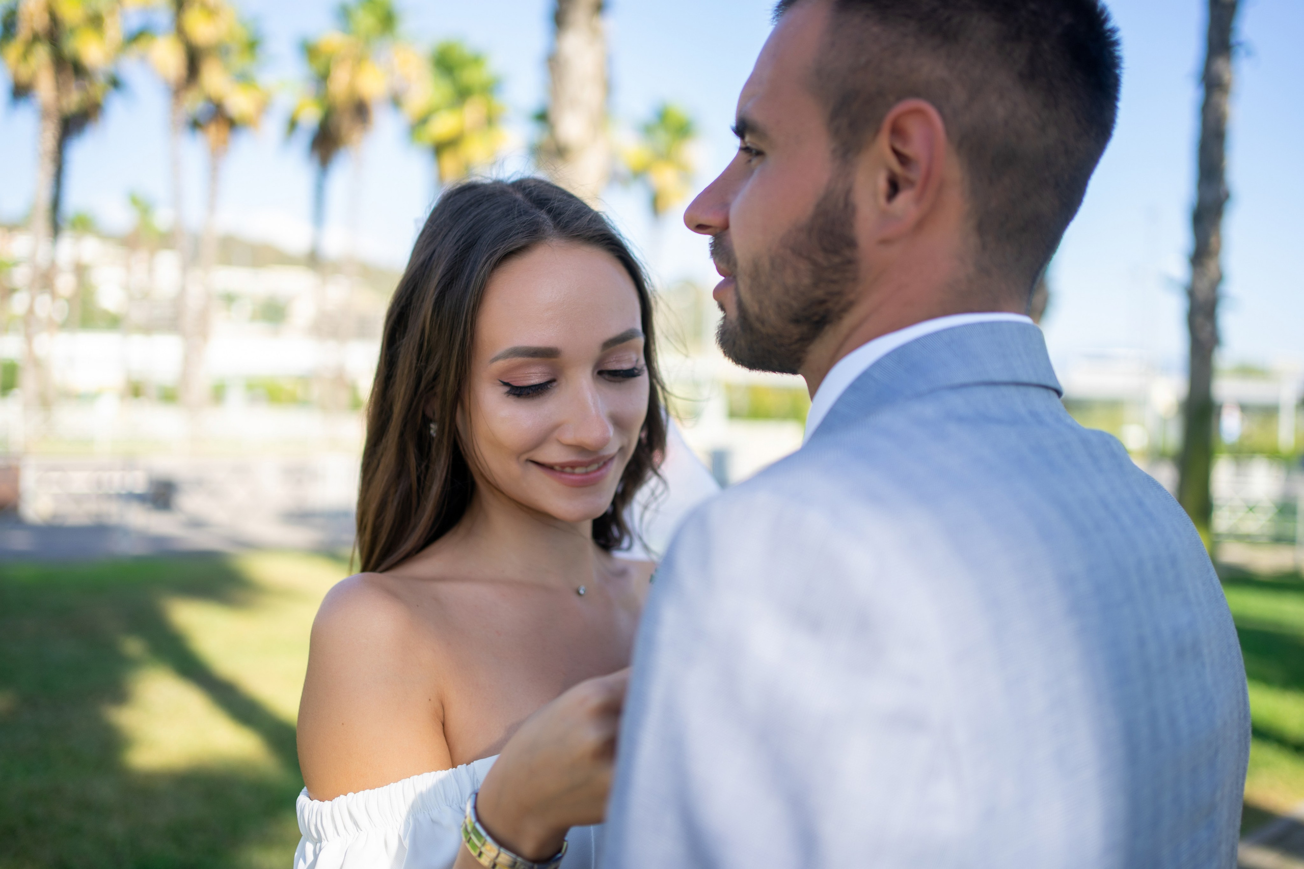 Свадебная прогулка в Красной поляне и на аллее пальм в Сириусе. Фотограф в Сочи Тиунова Маргарита и Тиунов Евгений