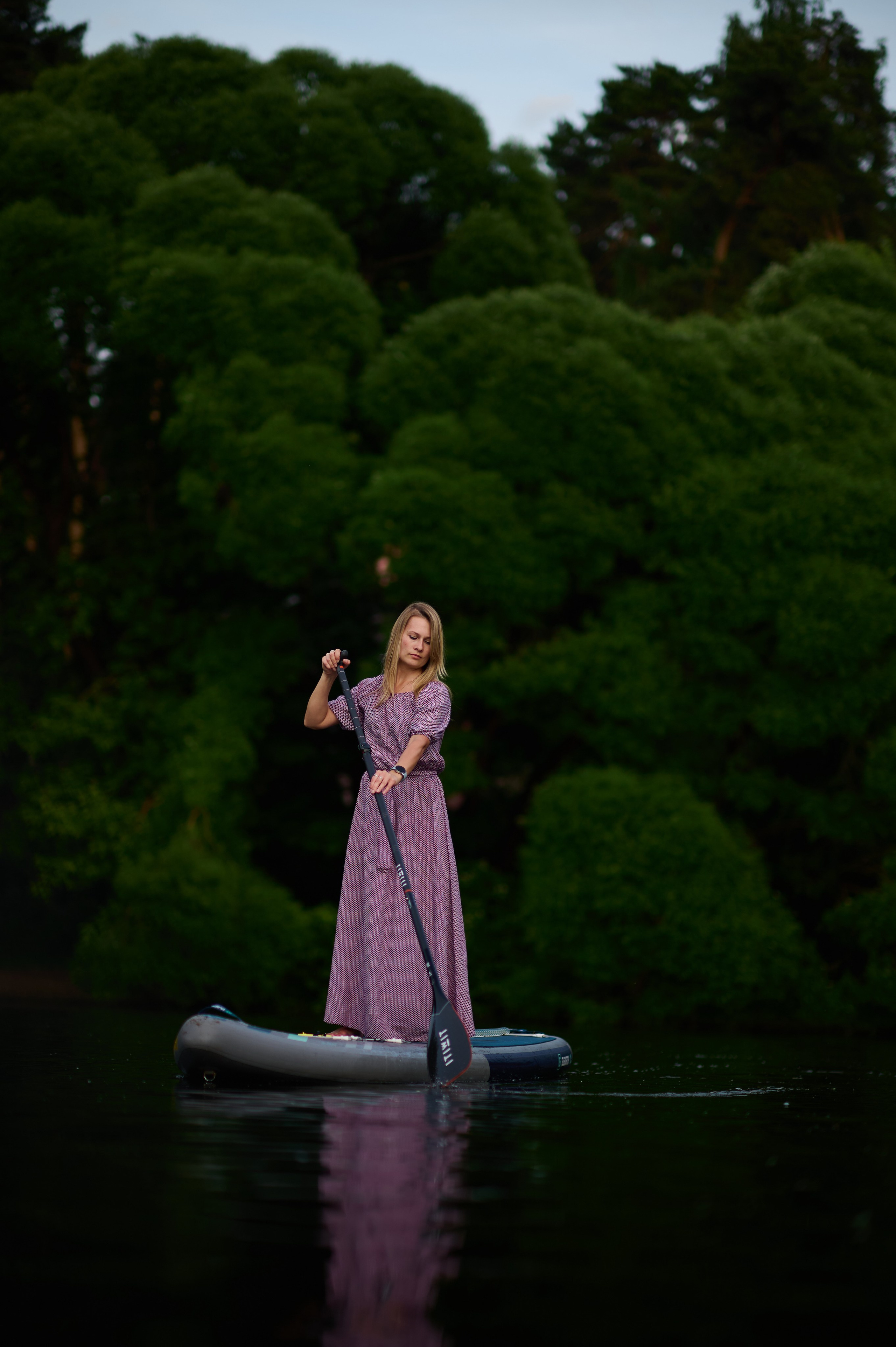 Катя. Фотосъемки на сапах, Москва. Сплавы на сапах