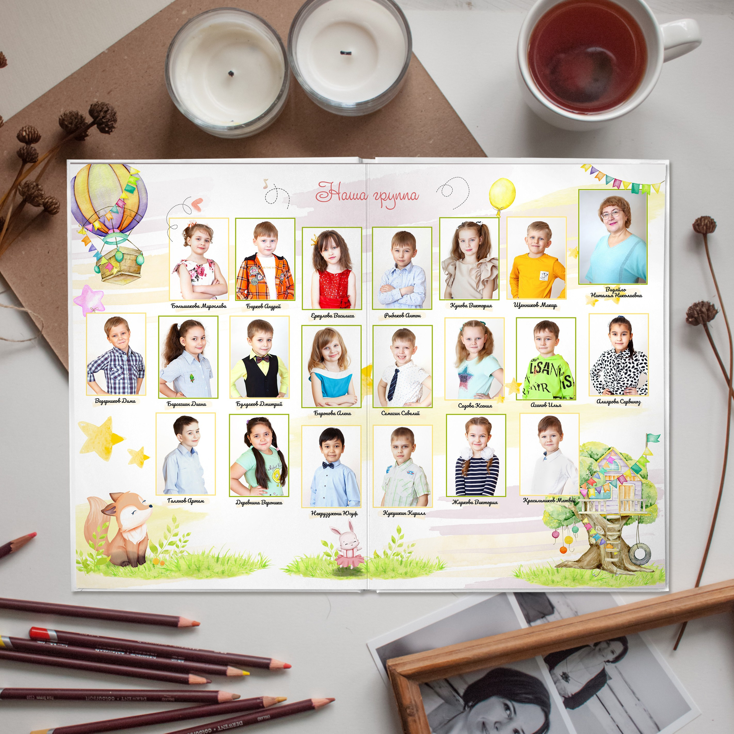 Альбом на 2 разворота. Семейный, школьный фотограф в Нижнем Новгороде Елена Сентюрева