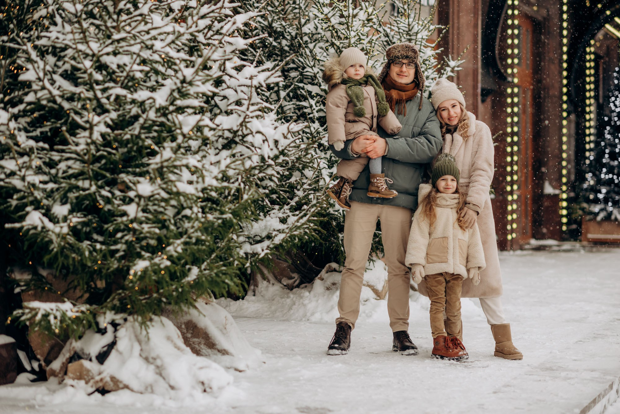 Новогодние фотосессии в центре Москвы. Семейный фотограф в Домодедово и Москве Елена Пичугина