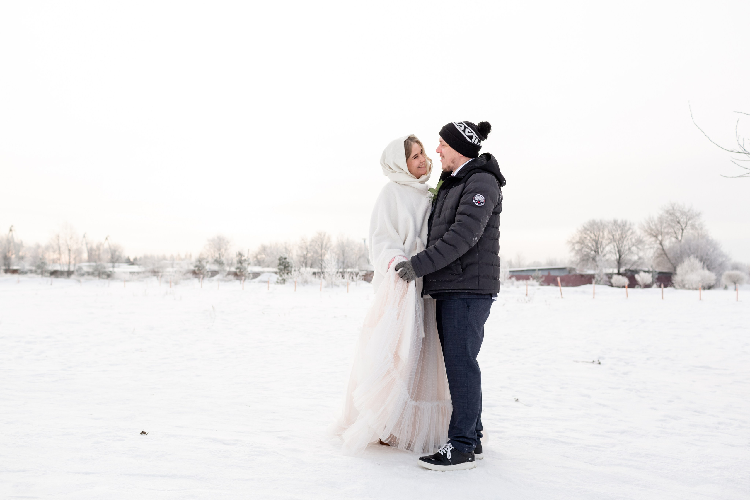 Свадебная фотосессия зимой. Свадебный фотограф Кирилл Белый