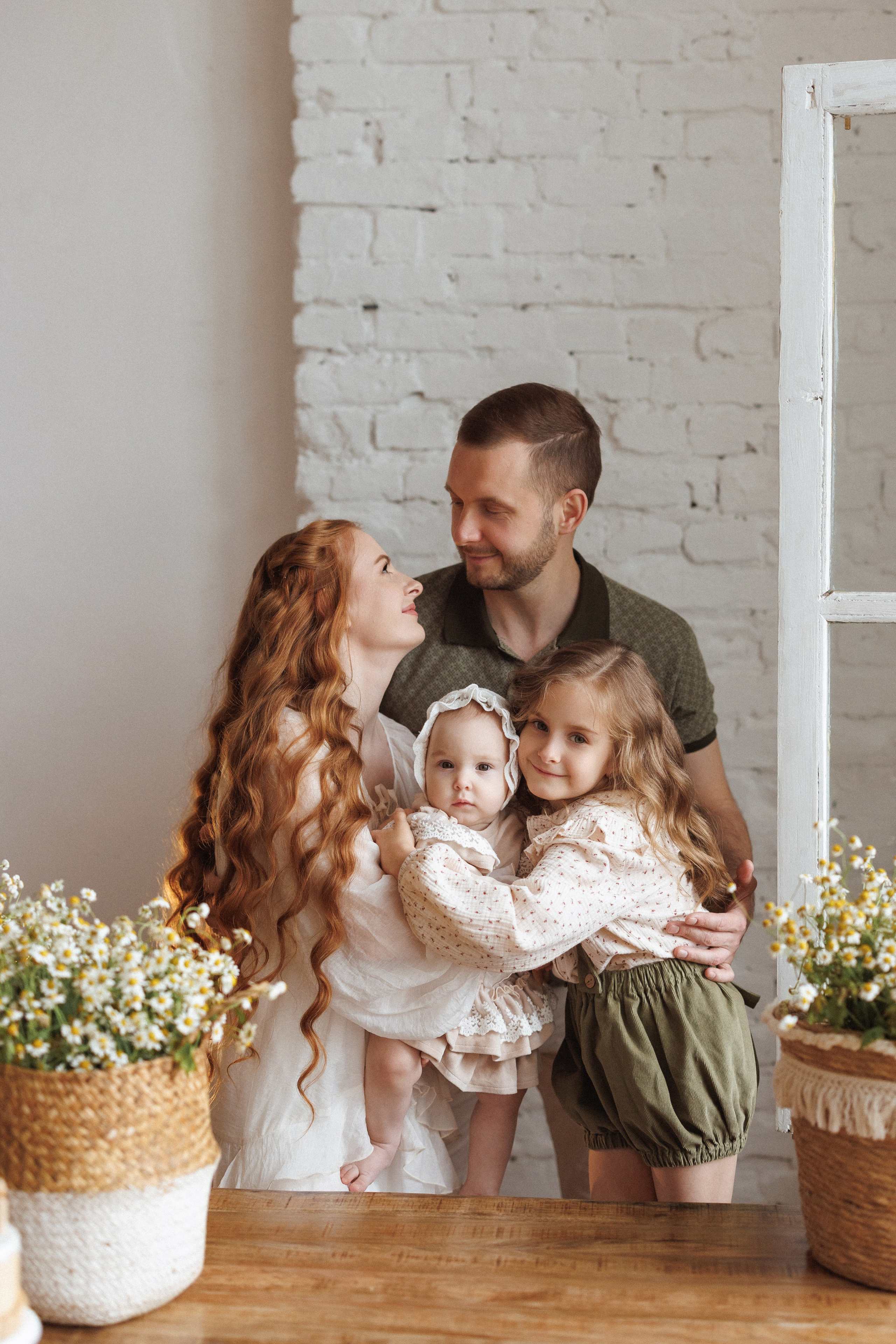 Фотосессия с Ромашками в фотостудии Space JOBS, город Краснодар. Семейный и детский фотограф в Краснодаре Анна Трашкова