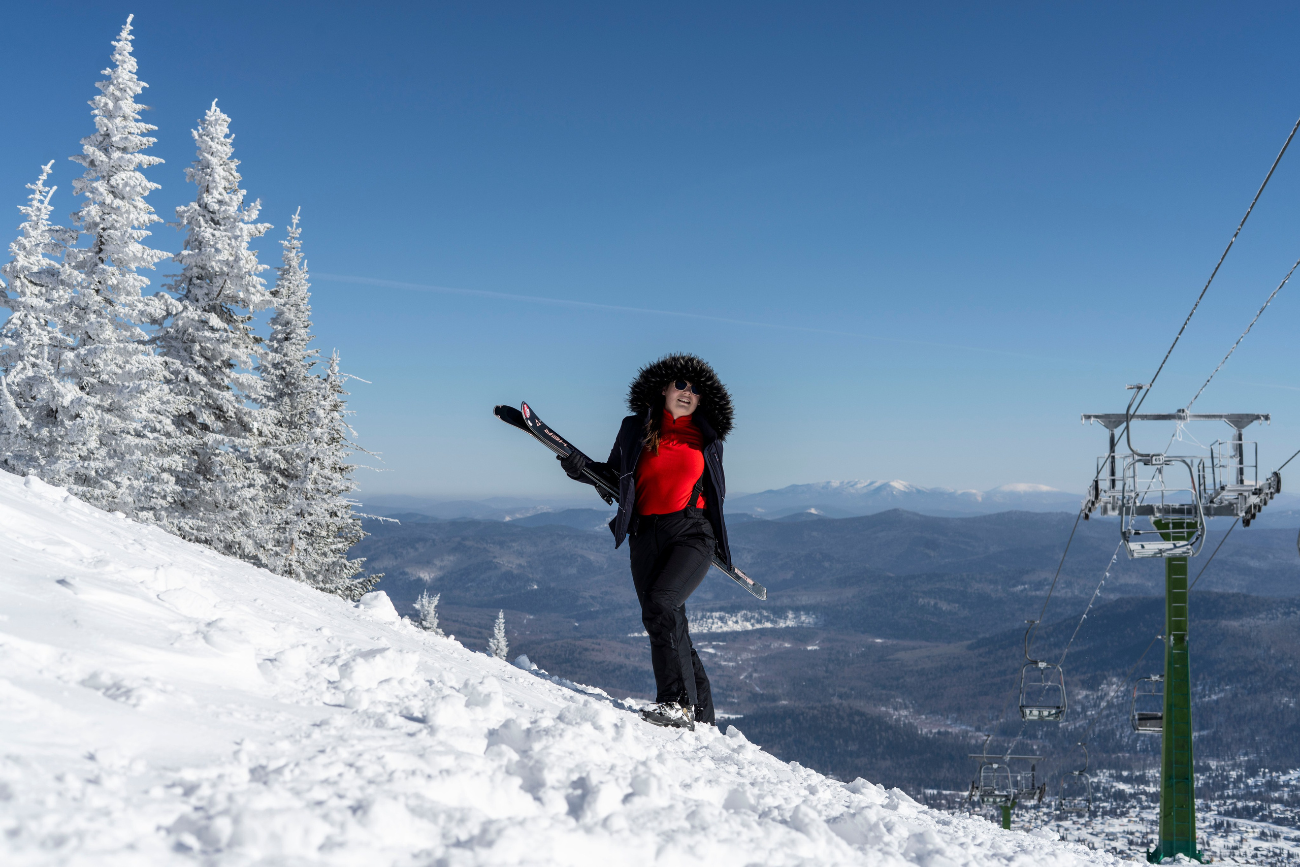 Фотосессия на вершине. Анастасия Паршукова — фотограф Шерегеш Новосибирск