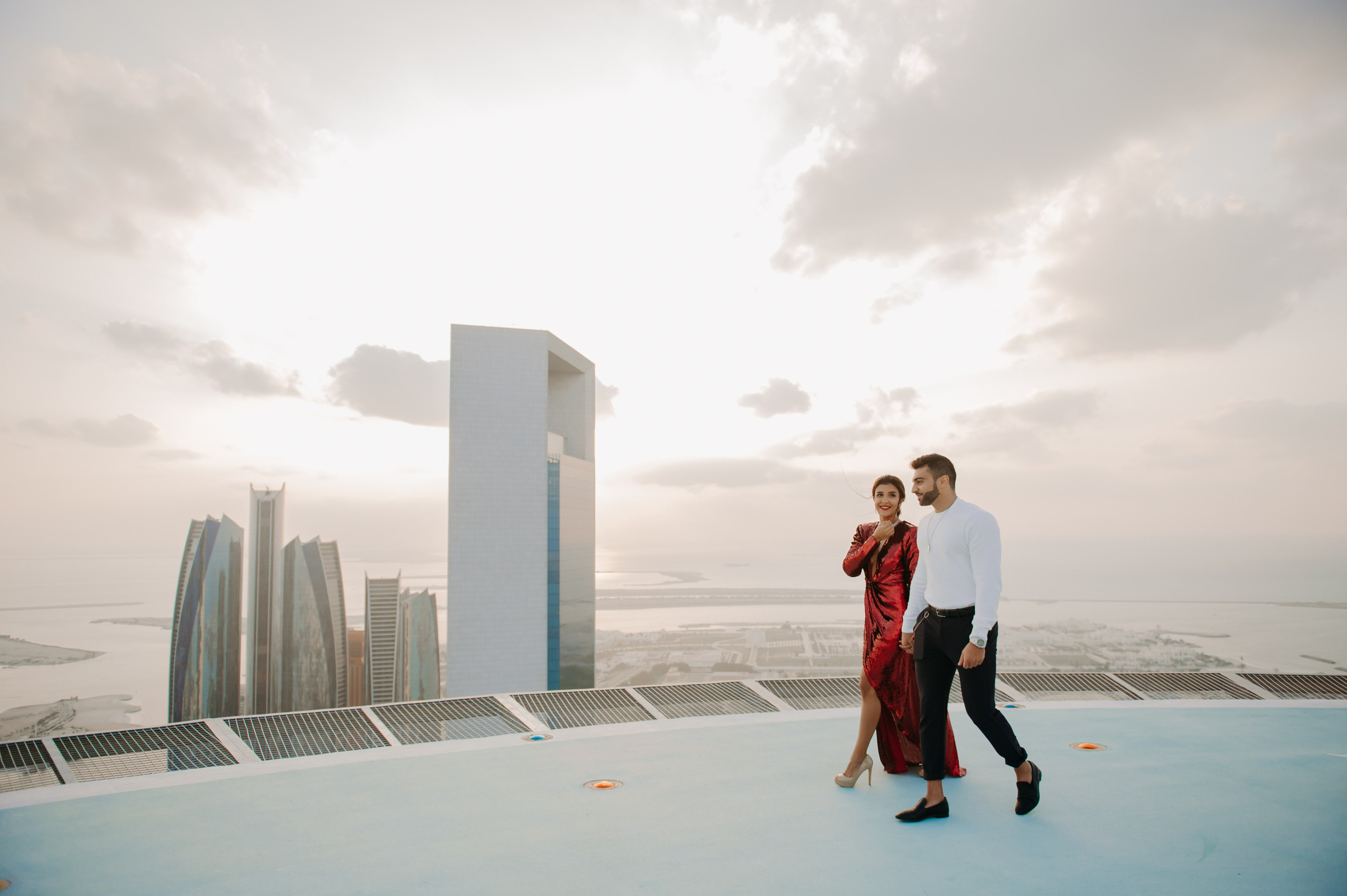 Love Story на высоте (Абу Даби). Фотограф в Москве и Санкт-Петербурге Дарина