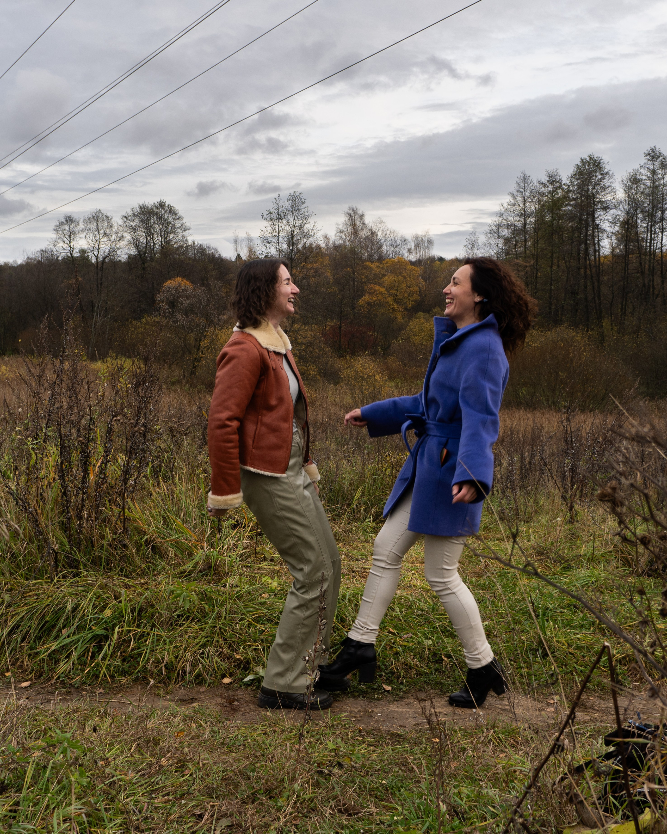 Due amiche, autumn, fall, foliage, photoshooting al parco