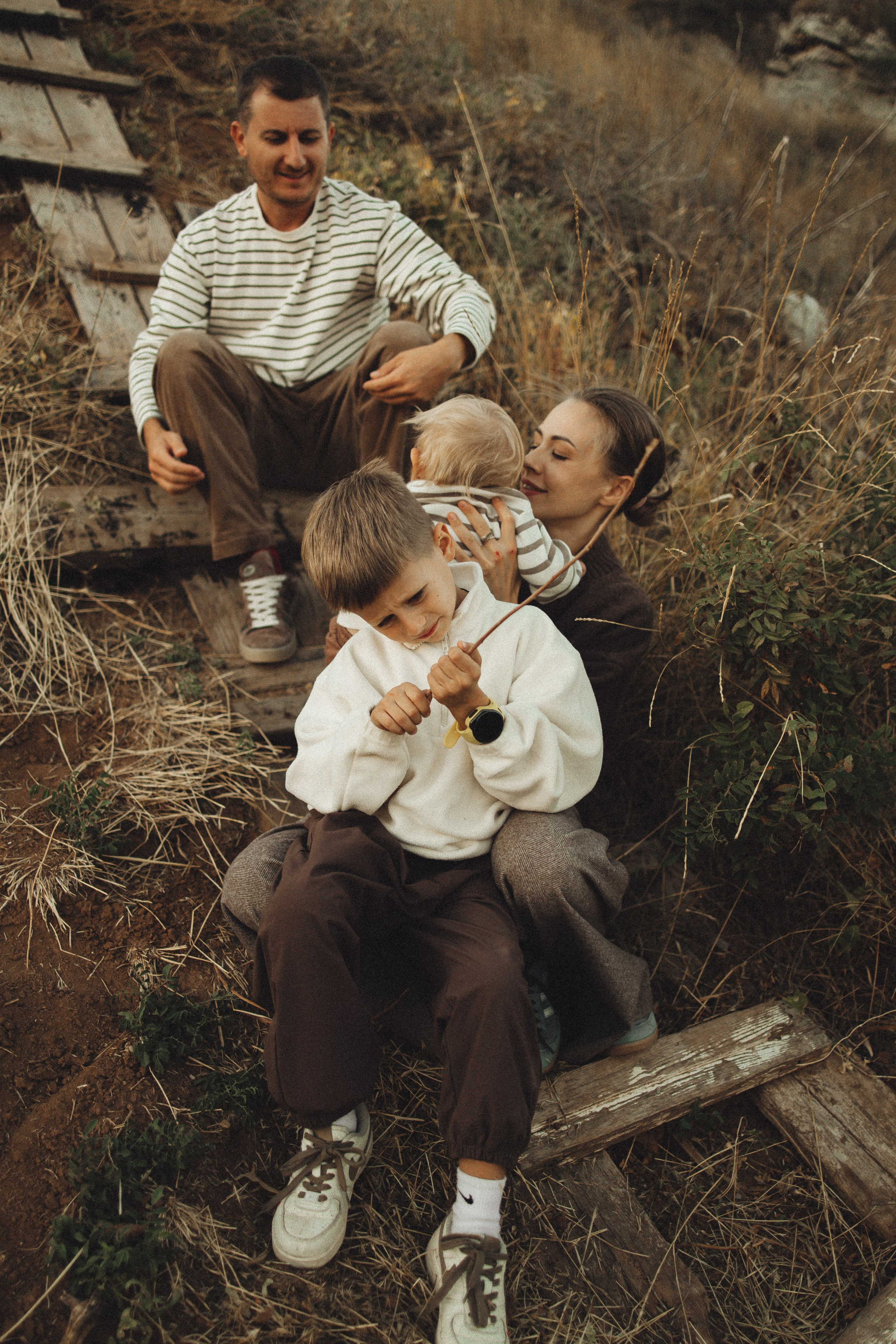 Семейная история, закат в Мержаново. Семейный и детский фотограф, таганрог, ростов-на-дону