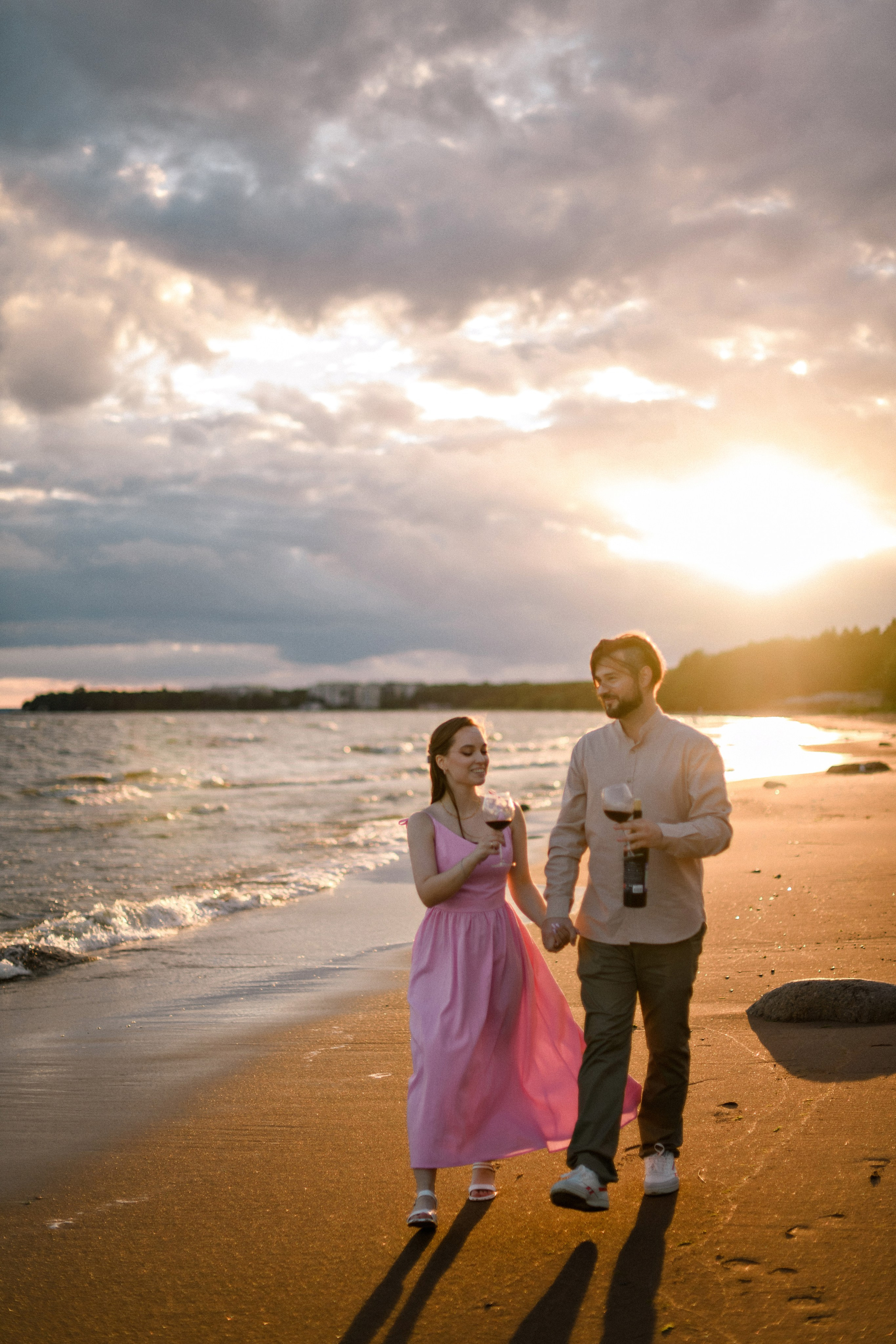 Настя и Вова Финский залив. Свадебный фотограф в Санкт-Петербурге София Шубик