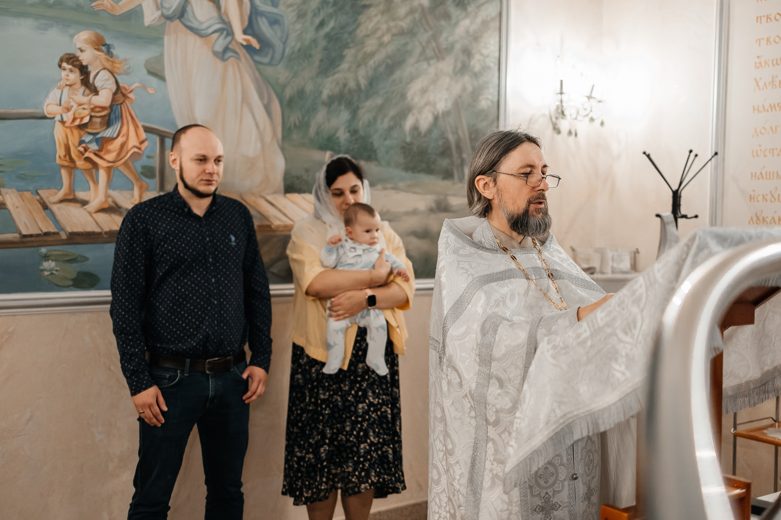 Крещение Миши. Детский и семейный фотограф. Москва