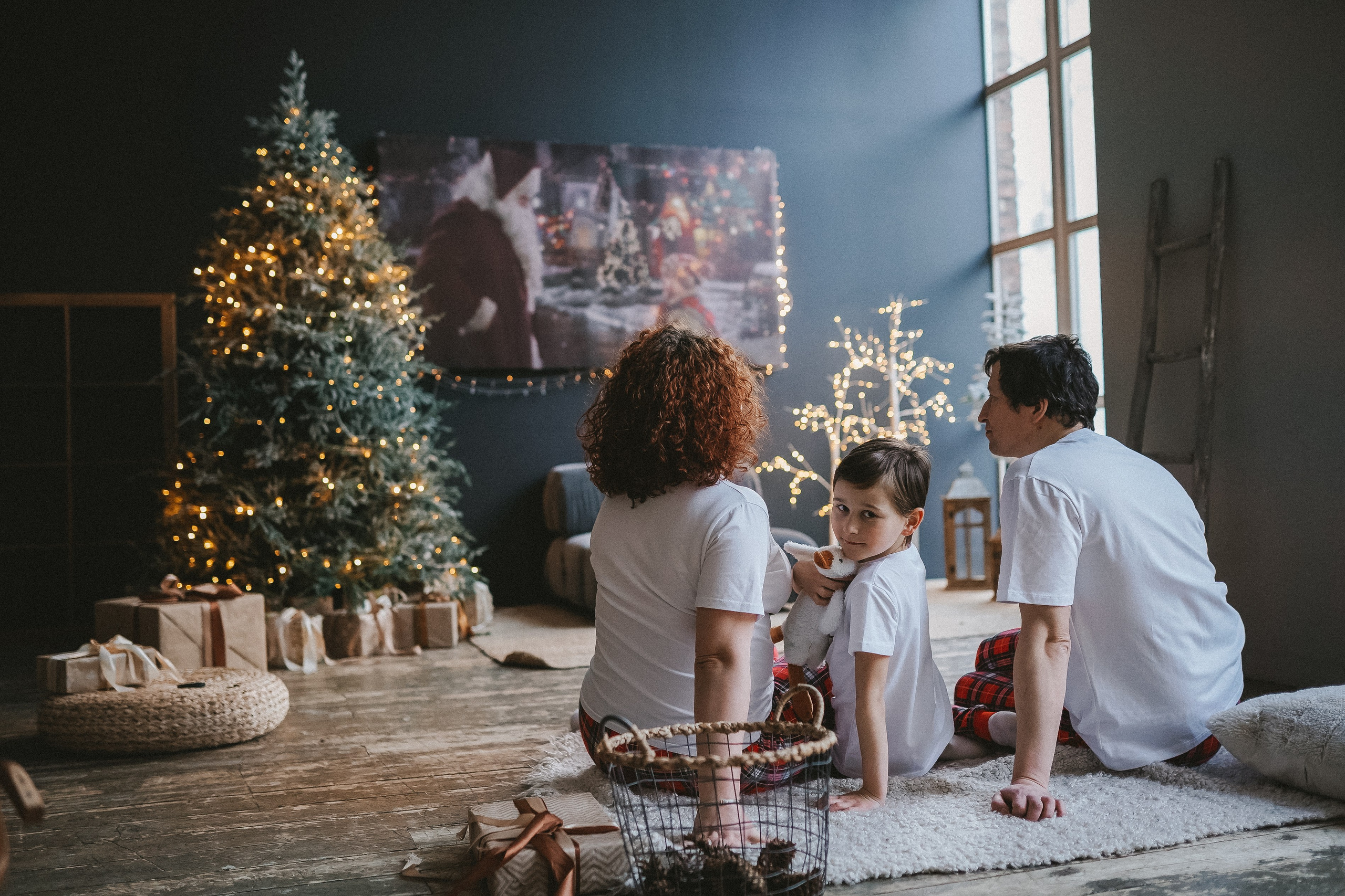 Новогодняя фотосессия Паша, Люба, Федя и Саша. Семейный lifestyle фотограф Наталья Разгуляева в Москве