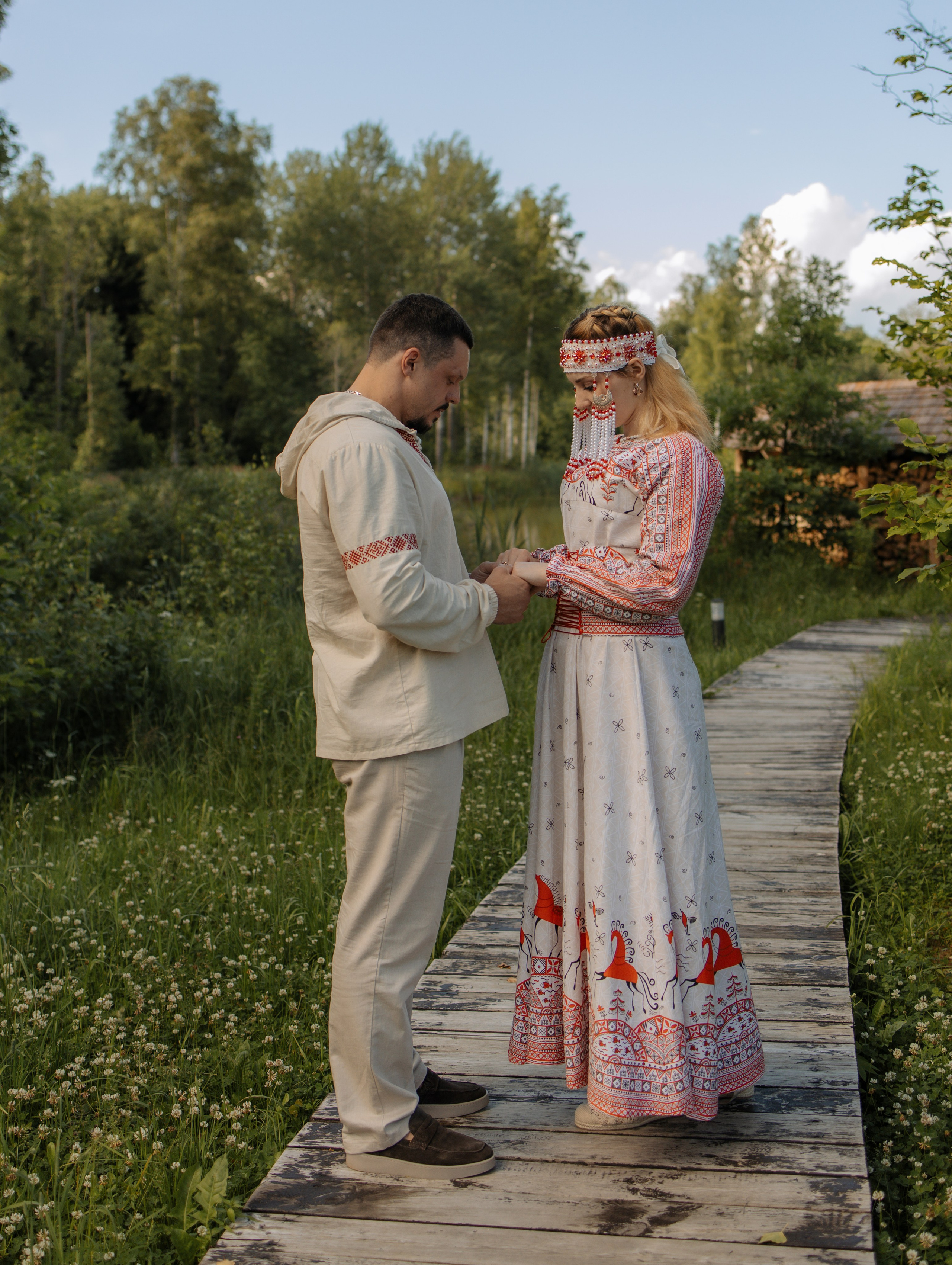 Яркая летняя свадьба в русском стиле Александр и Яна. Фотограф Углич и Ярославль Ольга Тятюшкина
